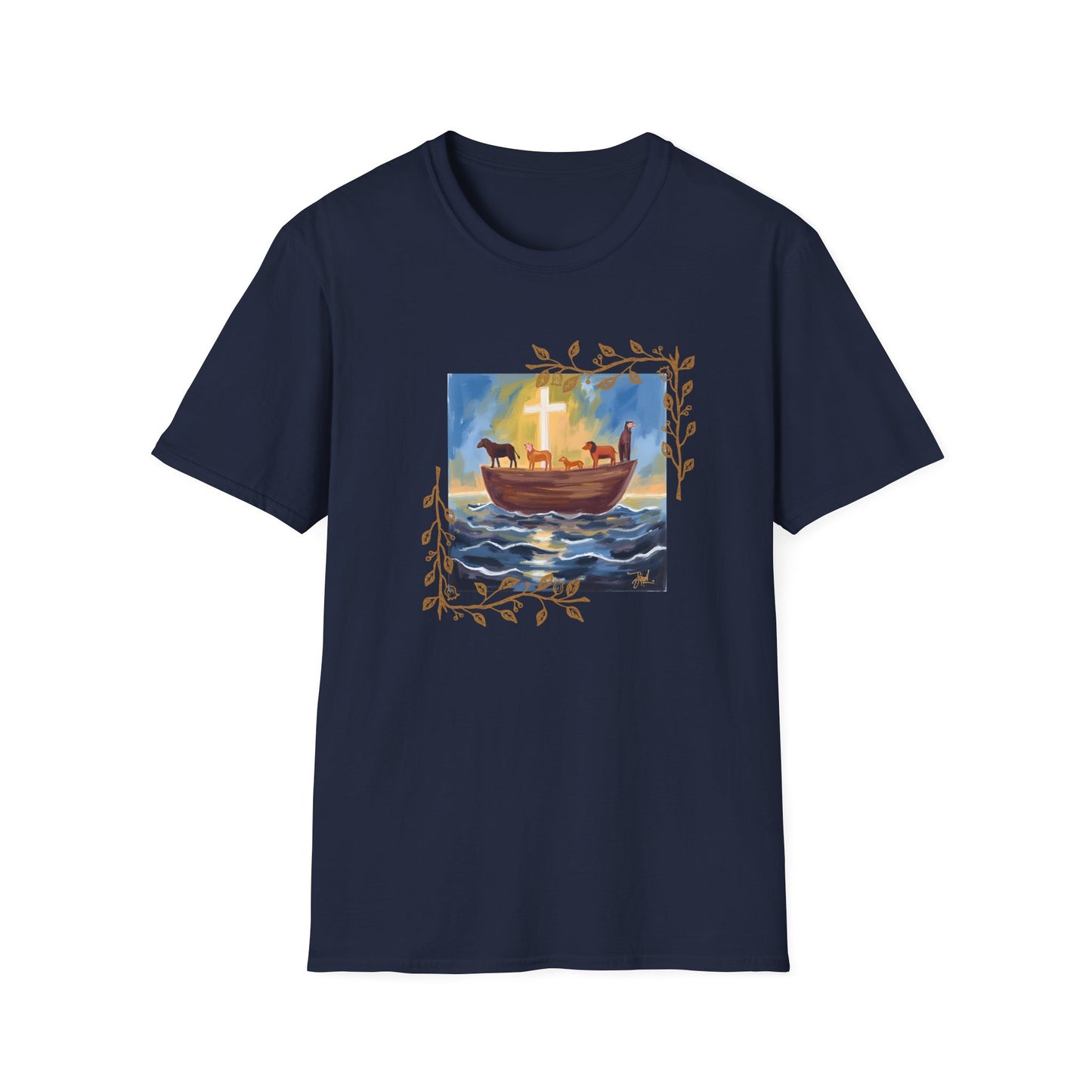 Watercolor Art Noah's Ark T-Shirt