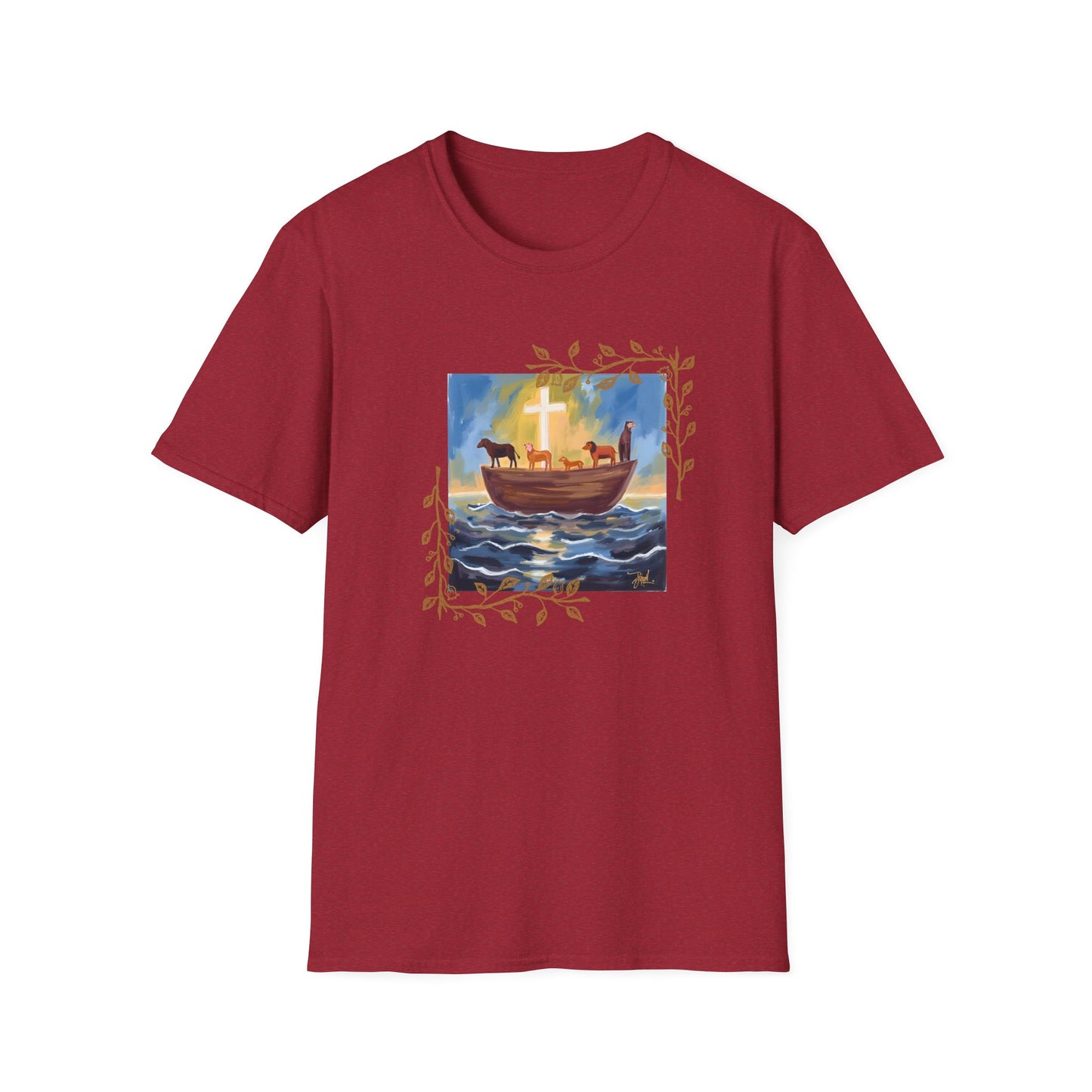 Watercolor Art Noah's Ark T-Shirt