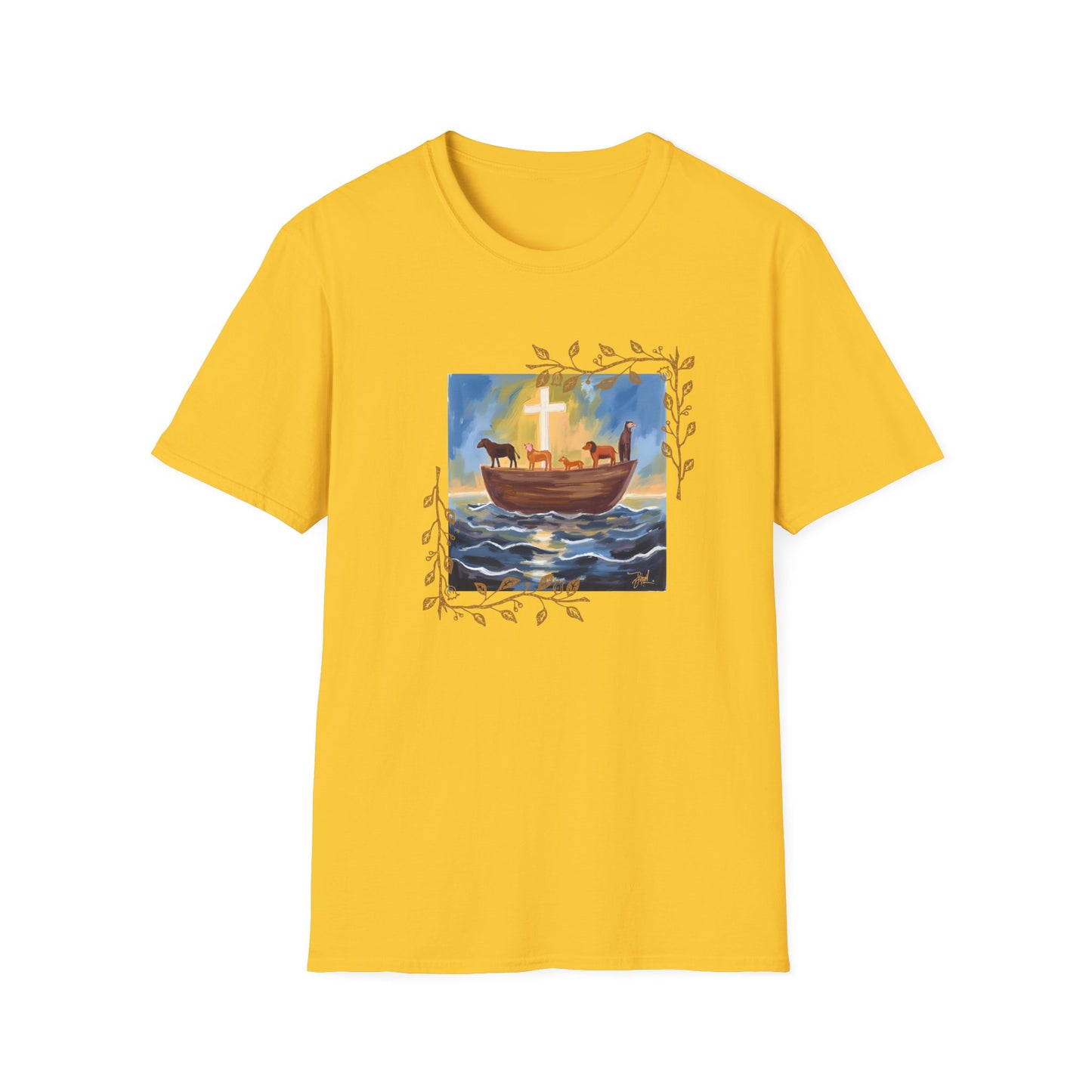 Watercolor Art Noah's Ark T-Shirt