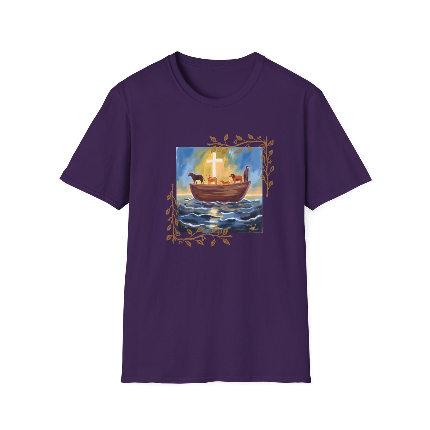 Watercolor Art Noah's Ark T-Shirt