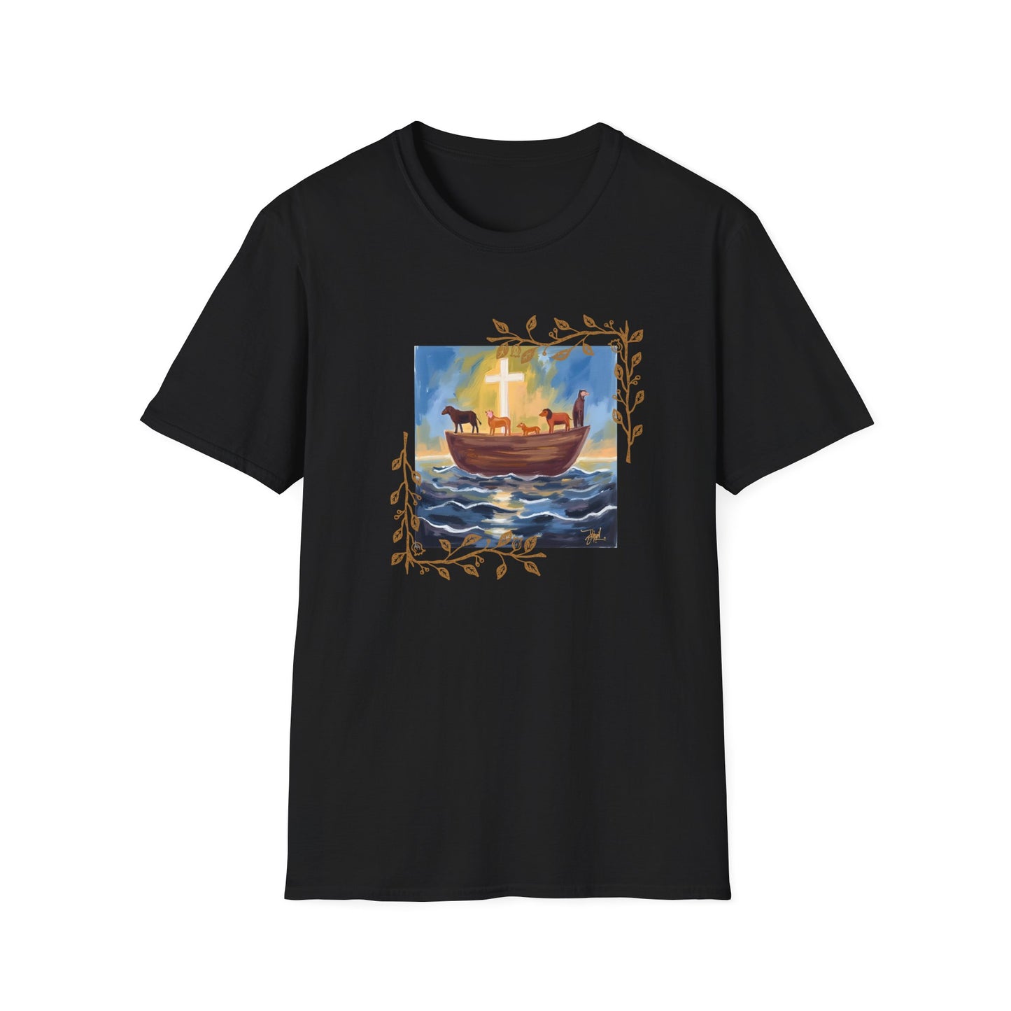 Watercolor Art Noah's Ark T-Shirt