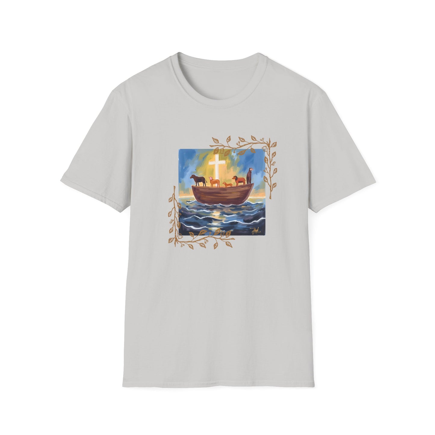 Watercolor Art Noah's Ark T-Shirt