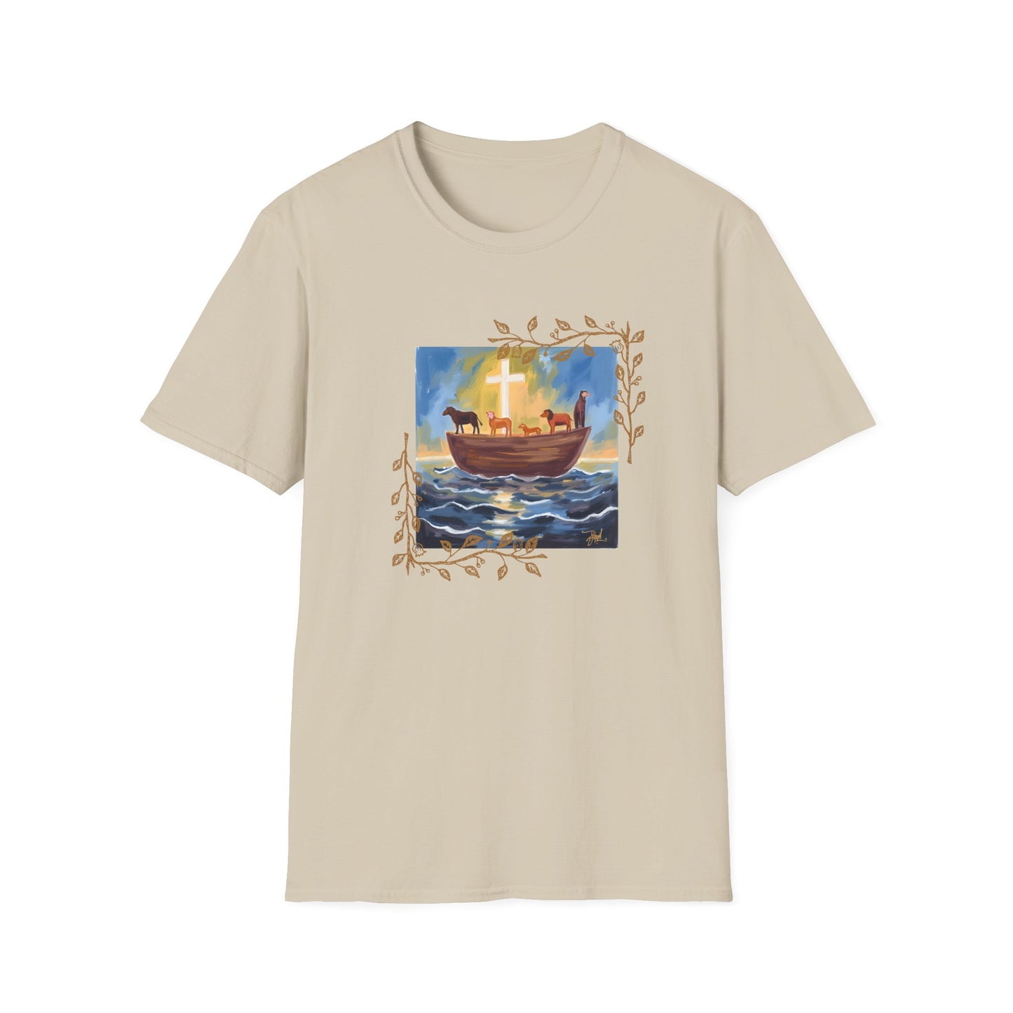 Watercolor Art Noah's Ark T-Shirt