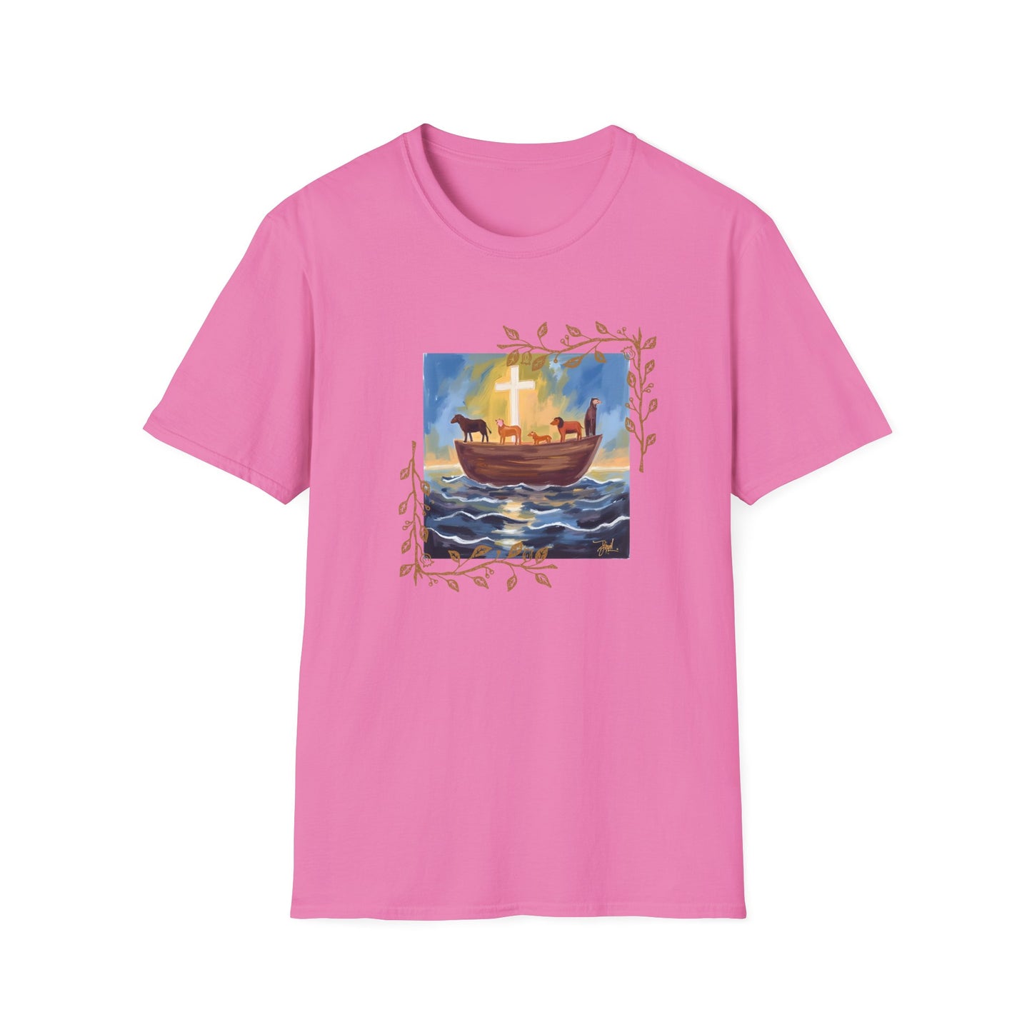 Watercolor Art Noah's Ark T-Shirt