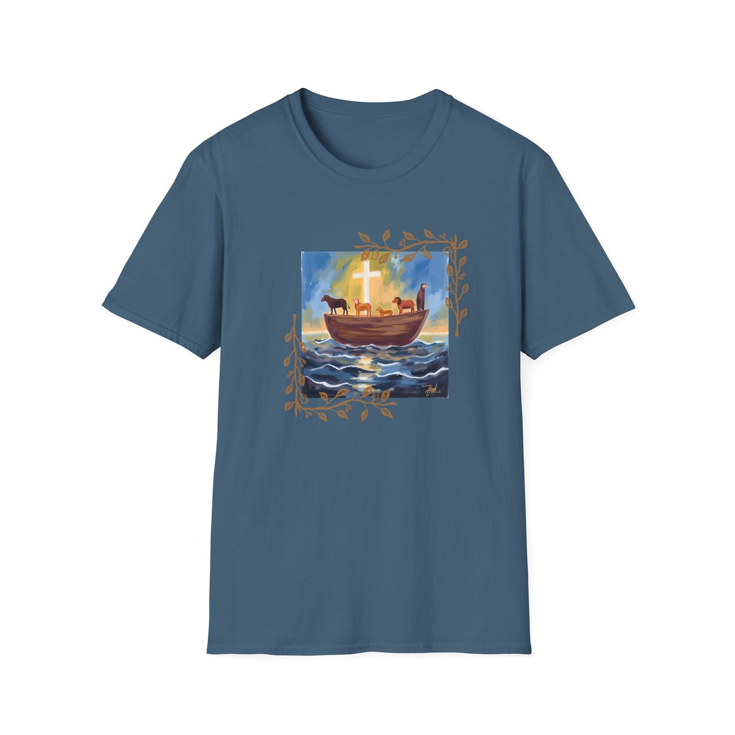 Watercolor Art Noah's Ark T-Shirt