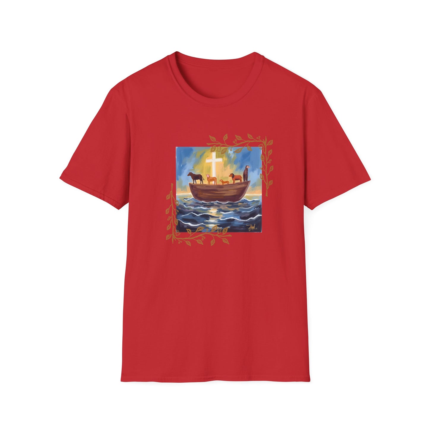 Watercolor Art Noah's Ark T-Shirt
