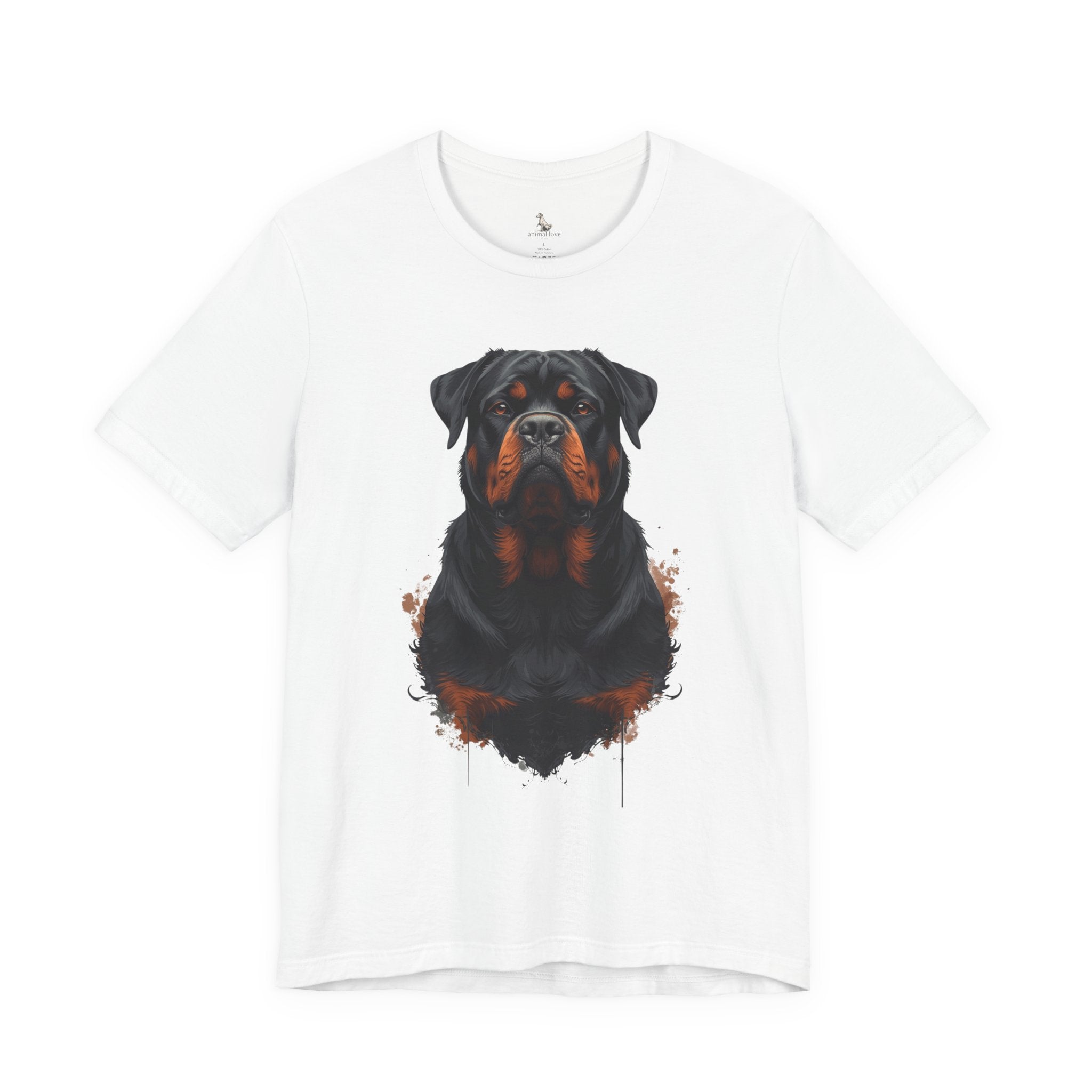 Rottweiler Portrait T‑Shirt — Realistic Dog Lover Tee