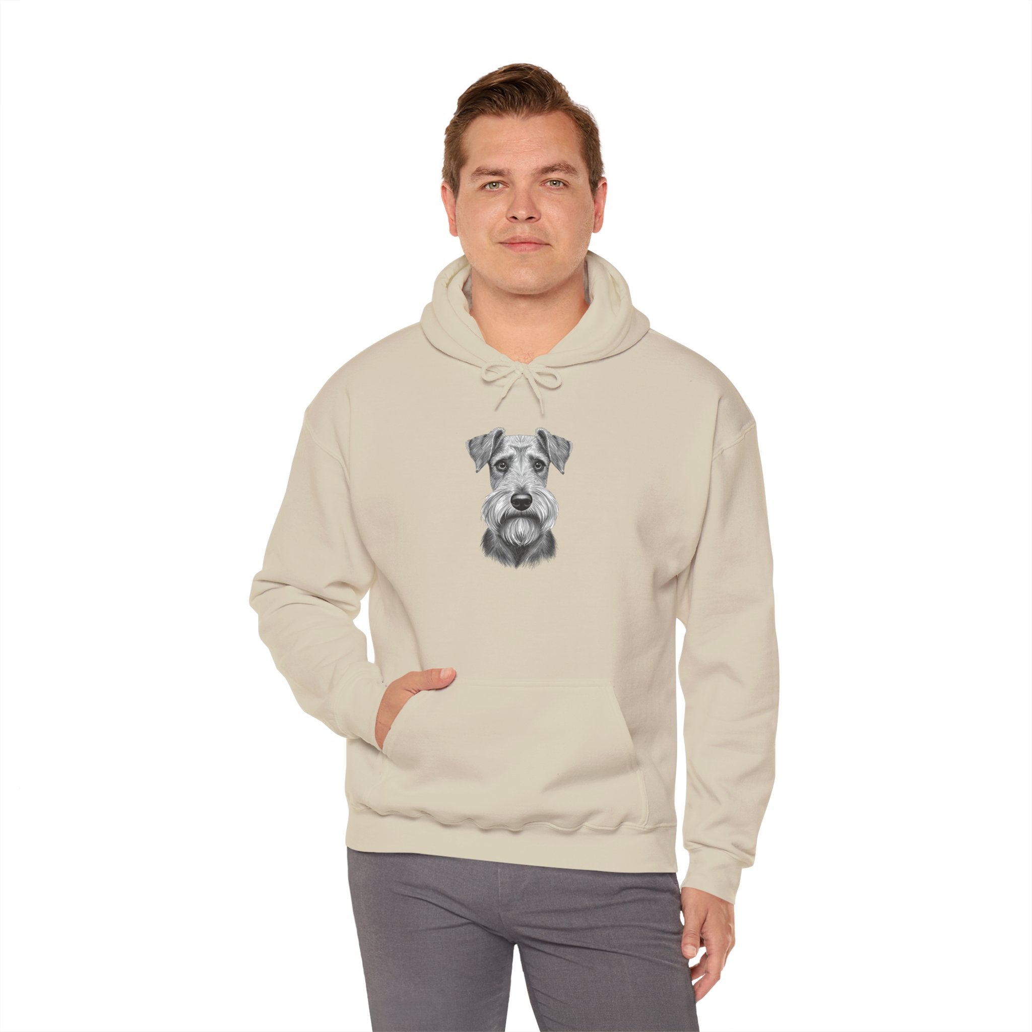 Airedale Terrier Hoodie - Realistic Dog Portrait Sweatshirt for Pet Lovers