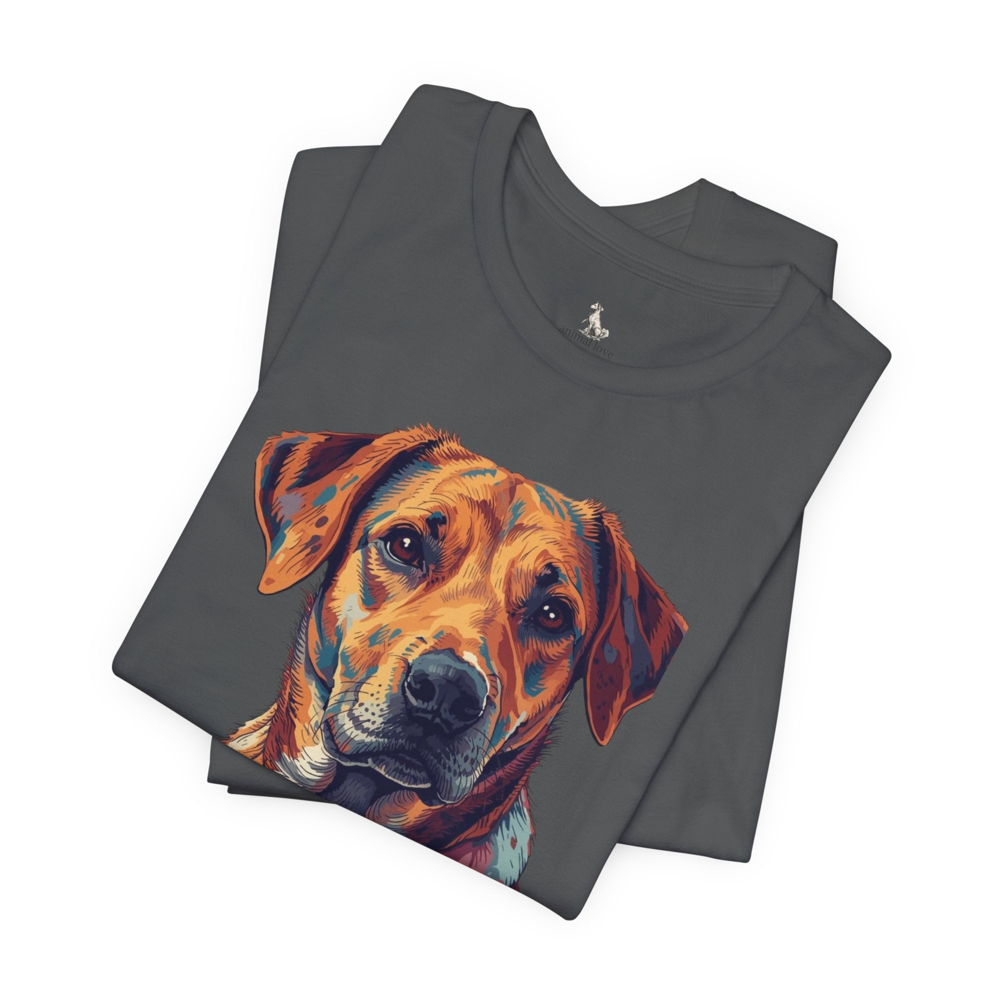 Dog Painted Portrait T-Shirt — Colorful Artistic dog shirt