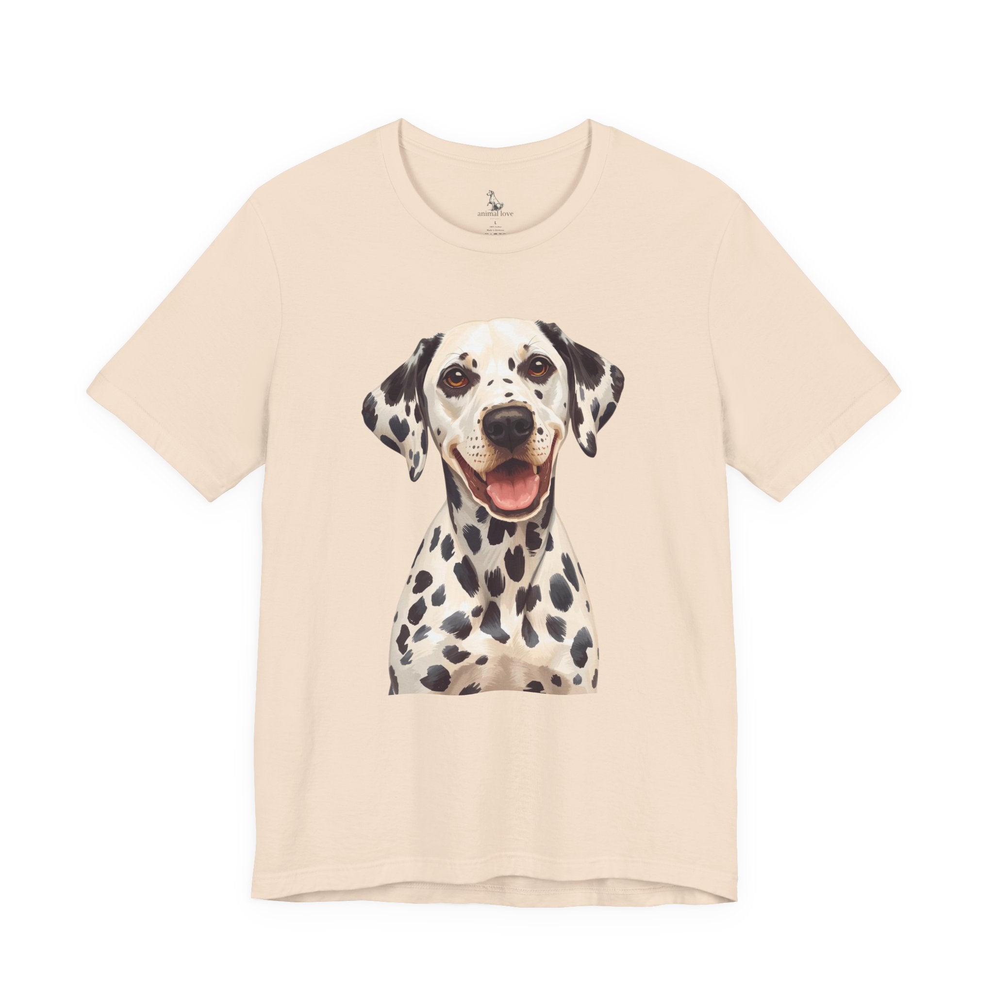 Dalmatian Dog Portrait Tee - Cute Smiling Spot Puppy T-Shirt