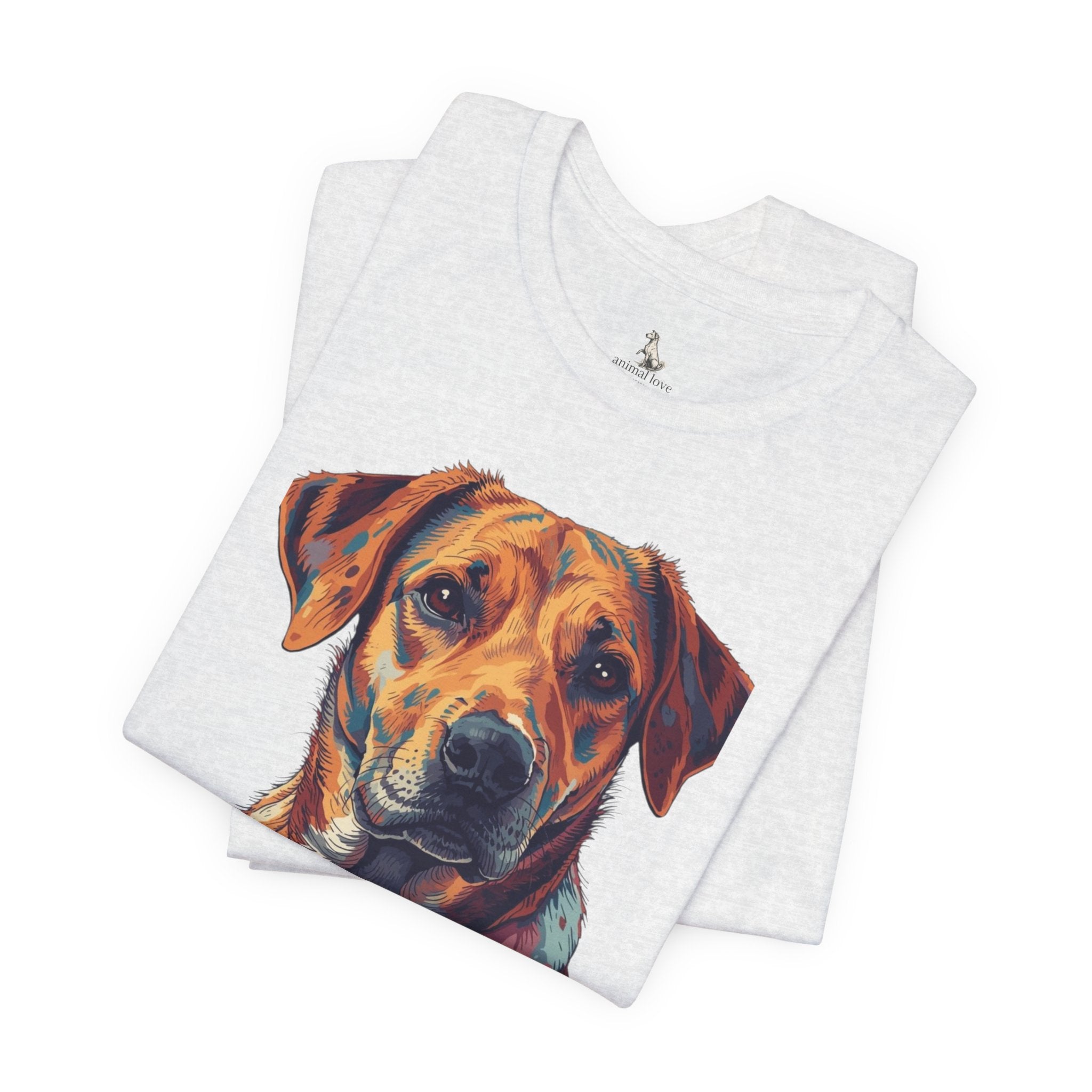 Dog Painted Portrait T-Shirt — Colorful Artistic dog shirt