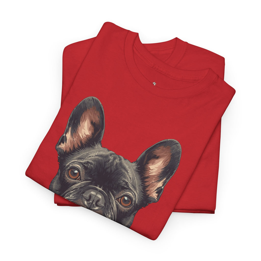Black French Bulldog Portrait T-Shirt — Frenchie Love Graphic Tee