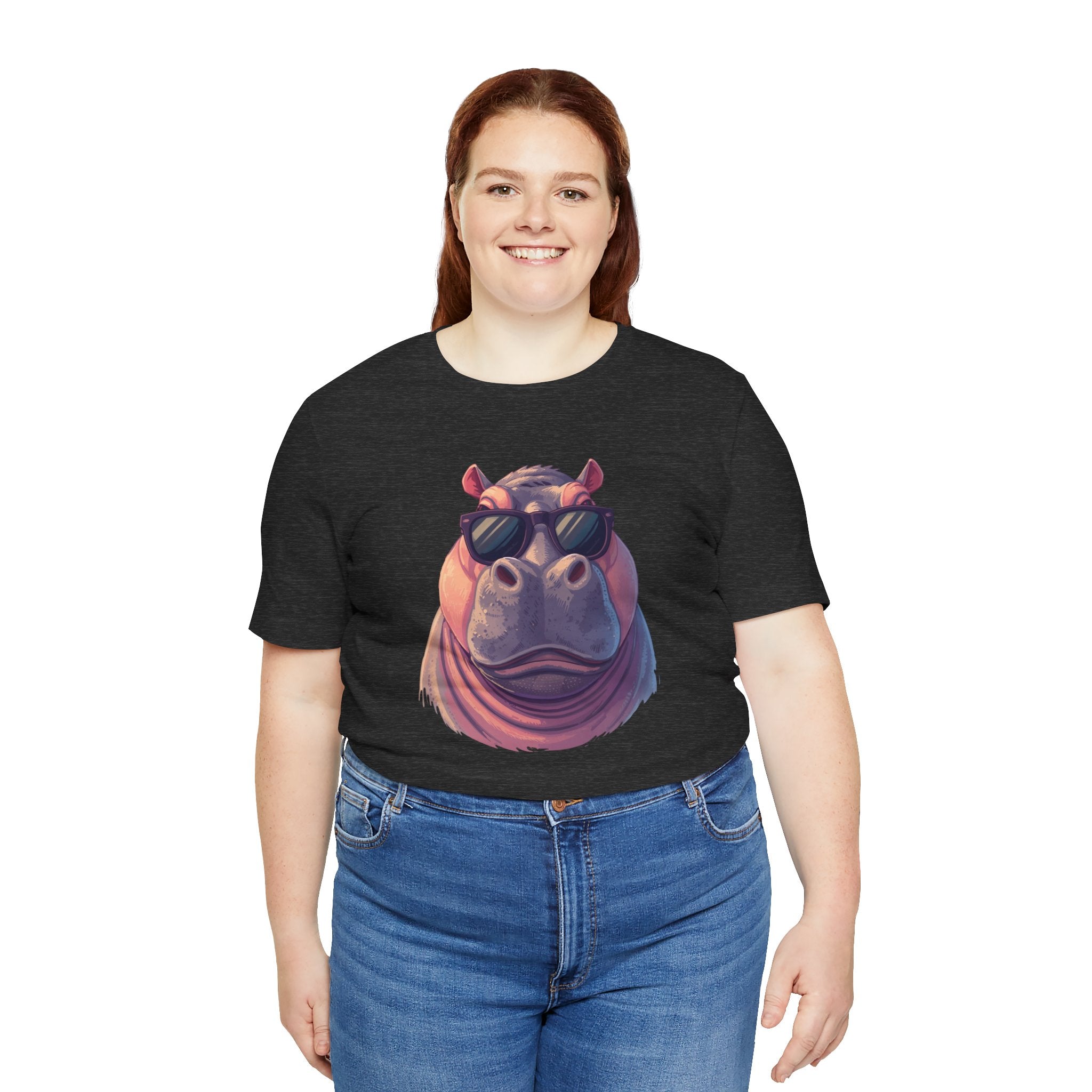 Hippo With Sunglasses Tee — Cool Funny Hippo Graphic T-Shirt