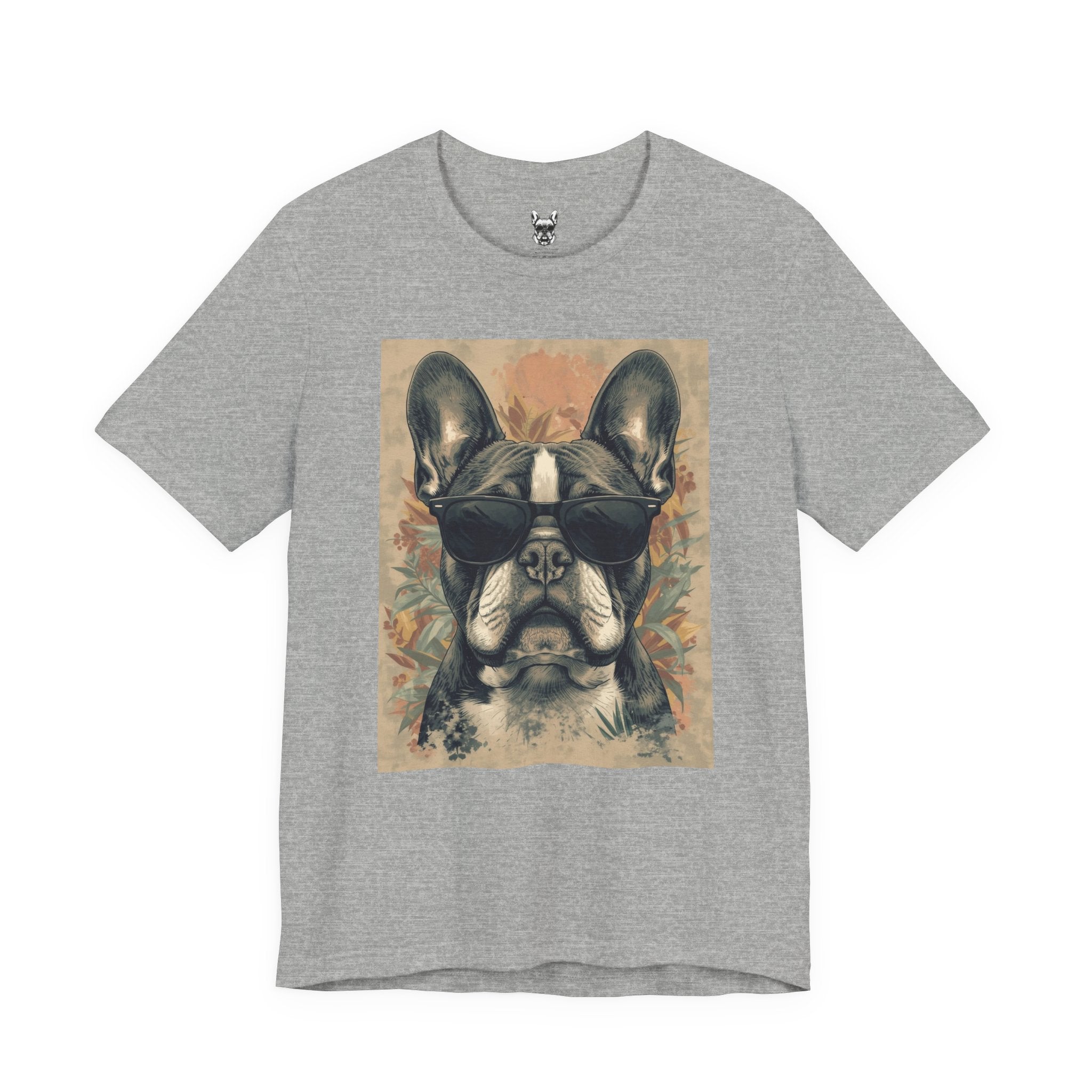 Cool French Bulldog Sunglasses T-Shirt — Vintage Dog Graphic Tee
