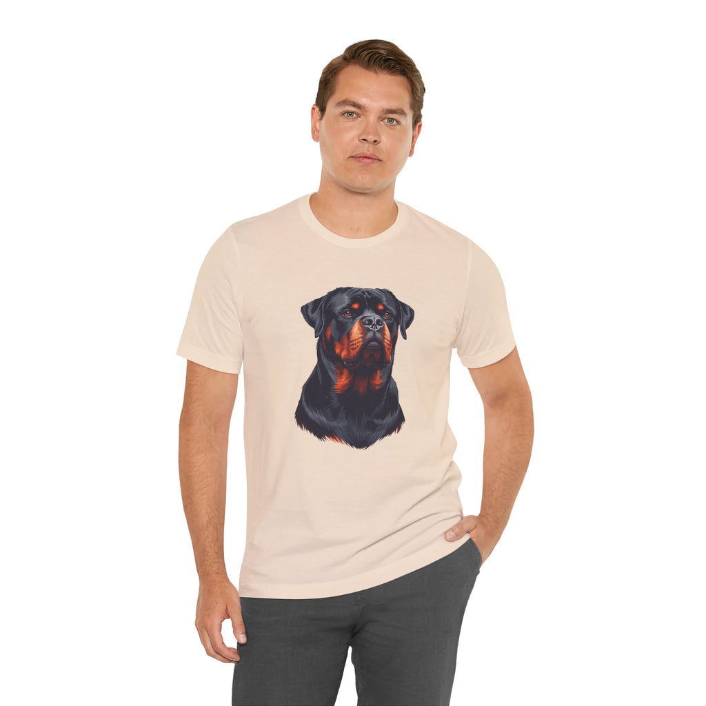 Rottweiler Portrait T-Shirt — Dog Head Tee for Rottweiler Lovers