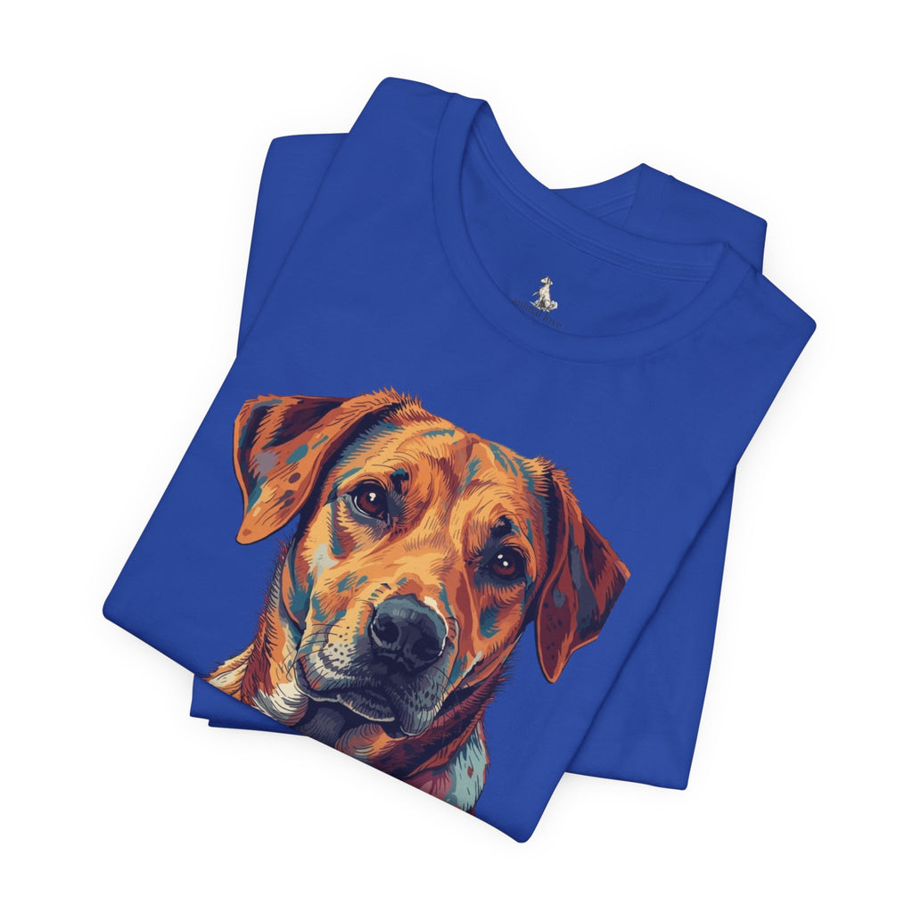 Dog Painted Portrait T-Shirt — Colorful Artistic dog shirt