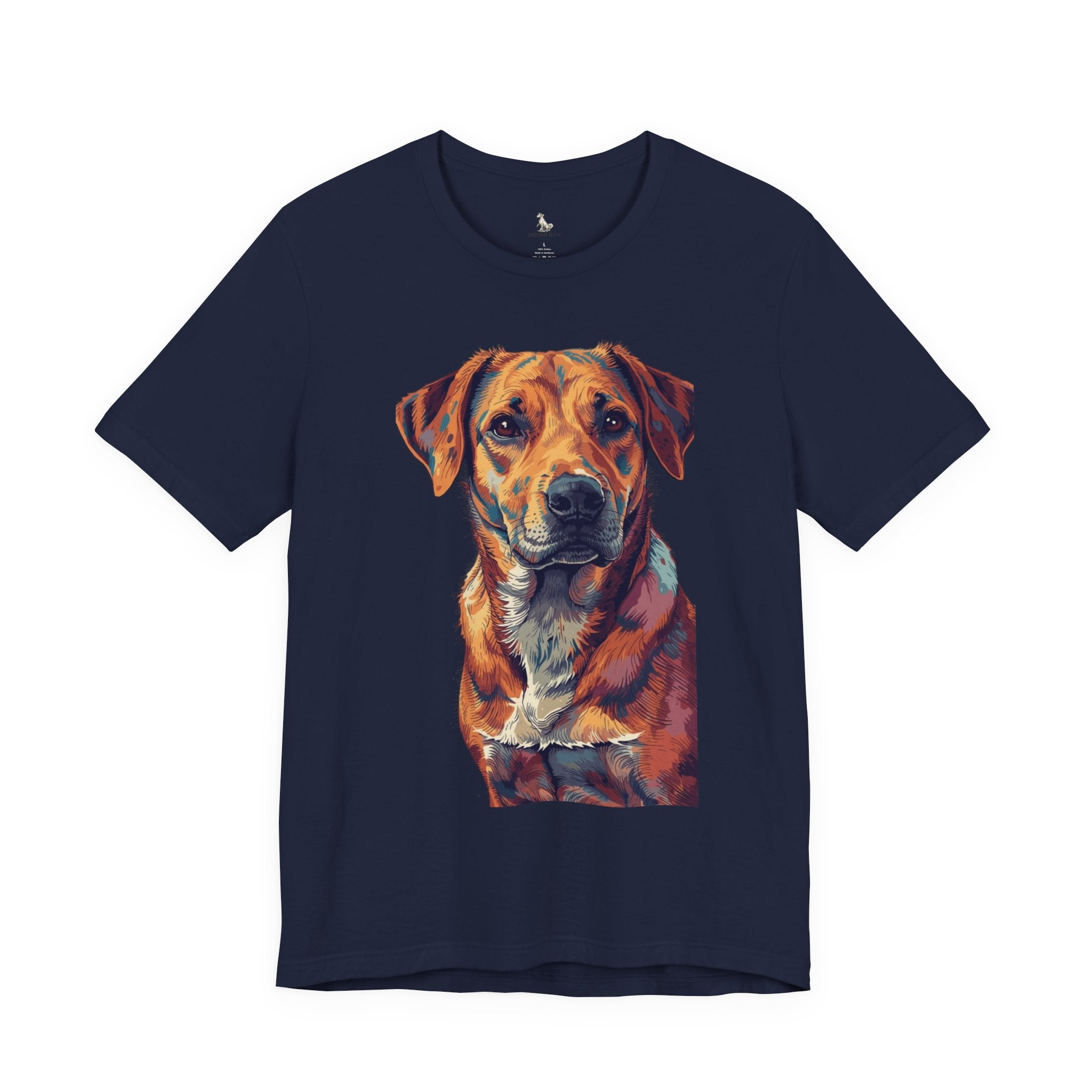 Dog Painted Portrait T-Shirt — Colorful Artistic dog shirt