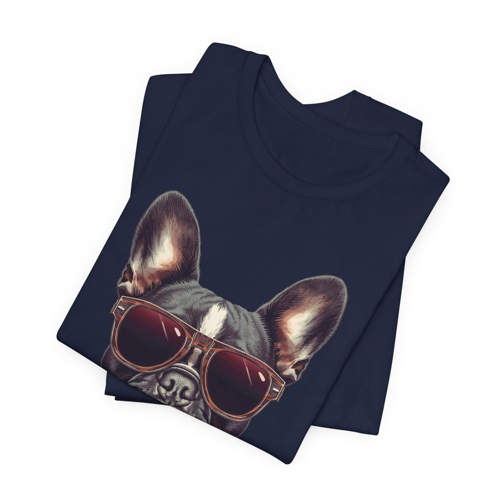 French Bulldog with Sunglasses T-Shirt
