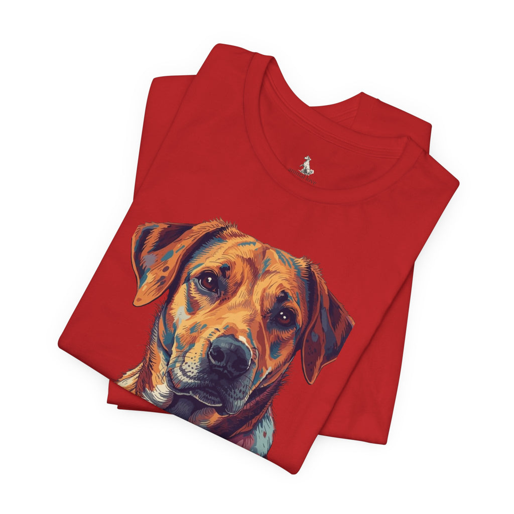 Dog Painted Portrait T-Shirt — Colorful Artistic dog shirt