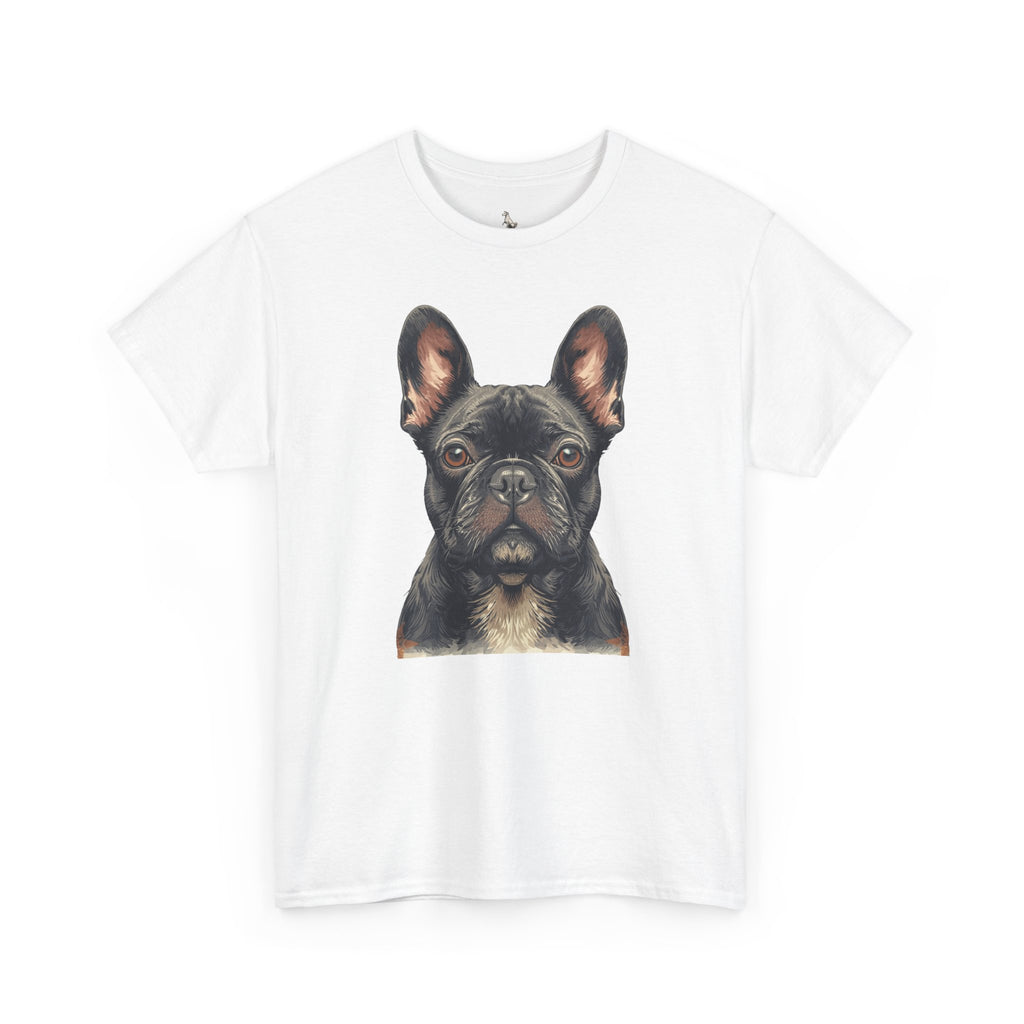 Black French Bulldog Portrait T-Shirt — Frenchie Love Graphic Tee