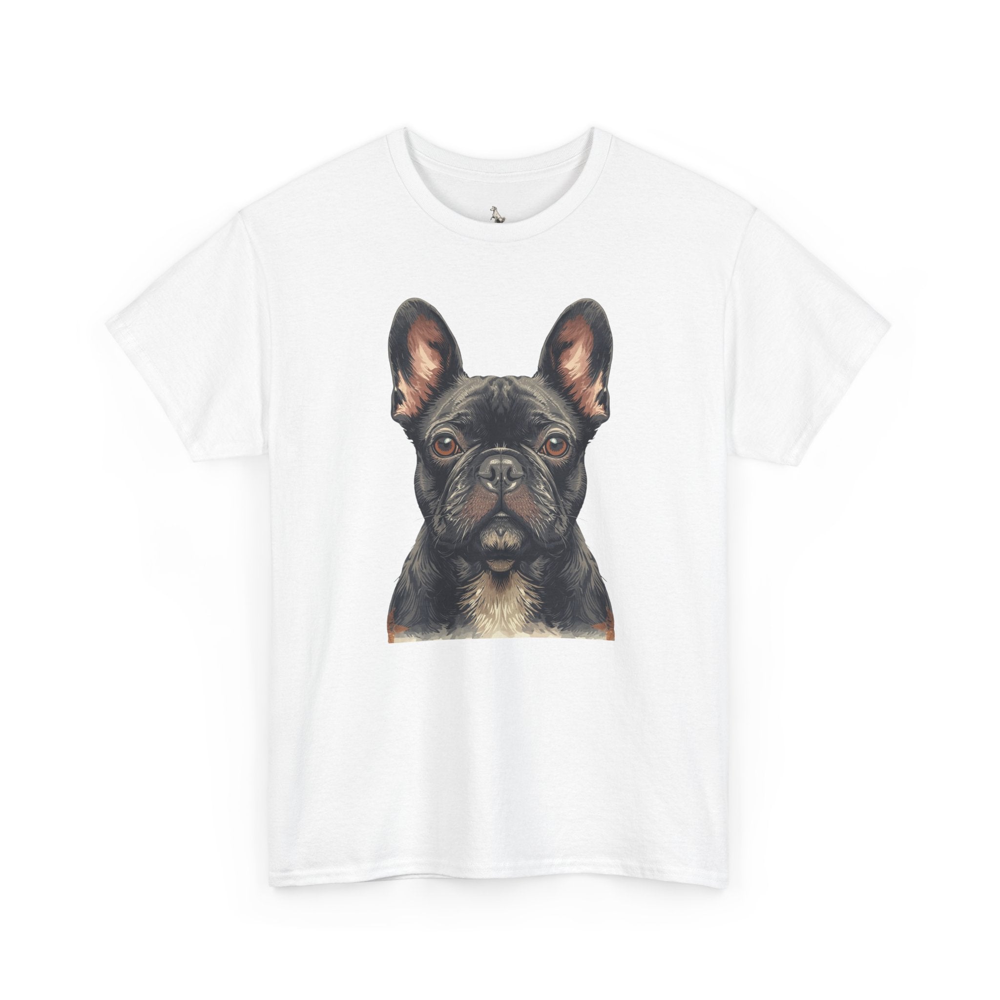 Black French Bulldog Portrait T-Shirt — Frenchie Love Graphic Tee