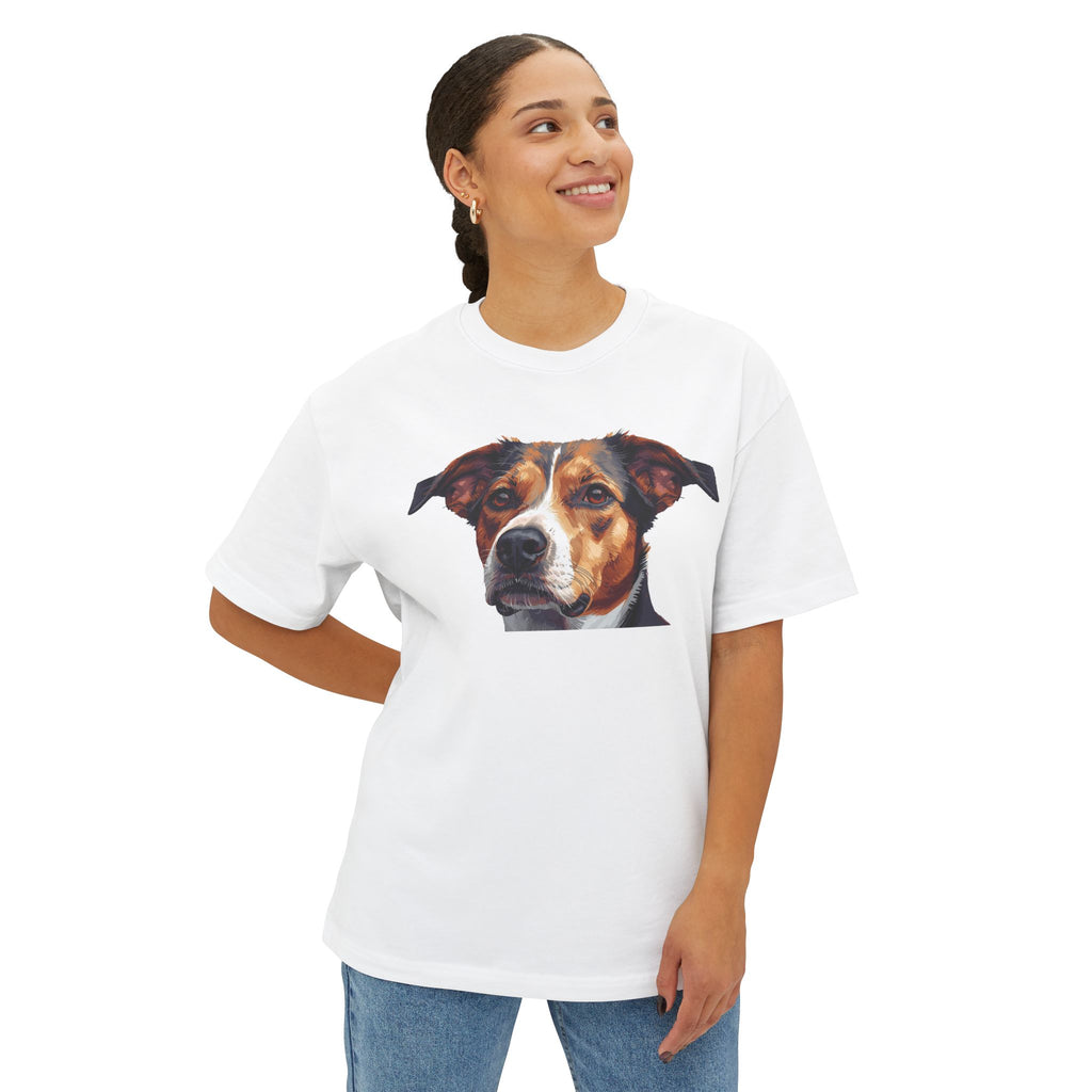 Dog Portrait Tee — Realistic Pet Face Graphic T-Shirt