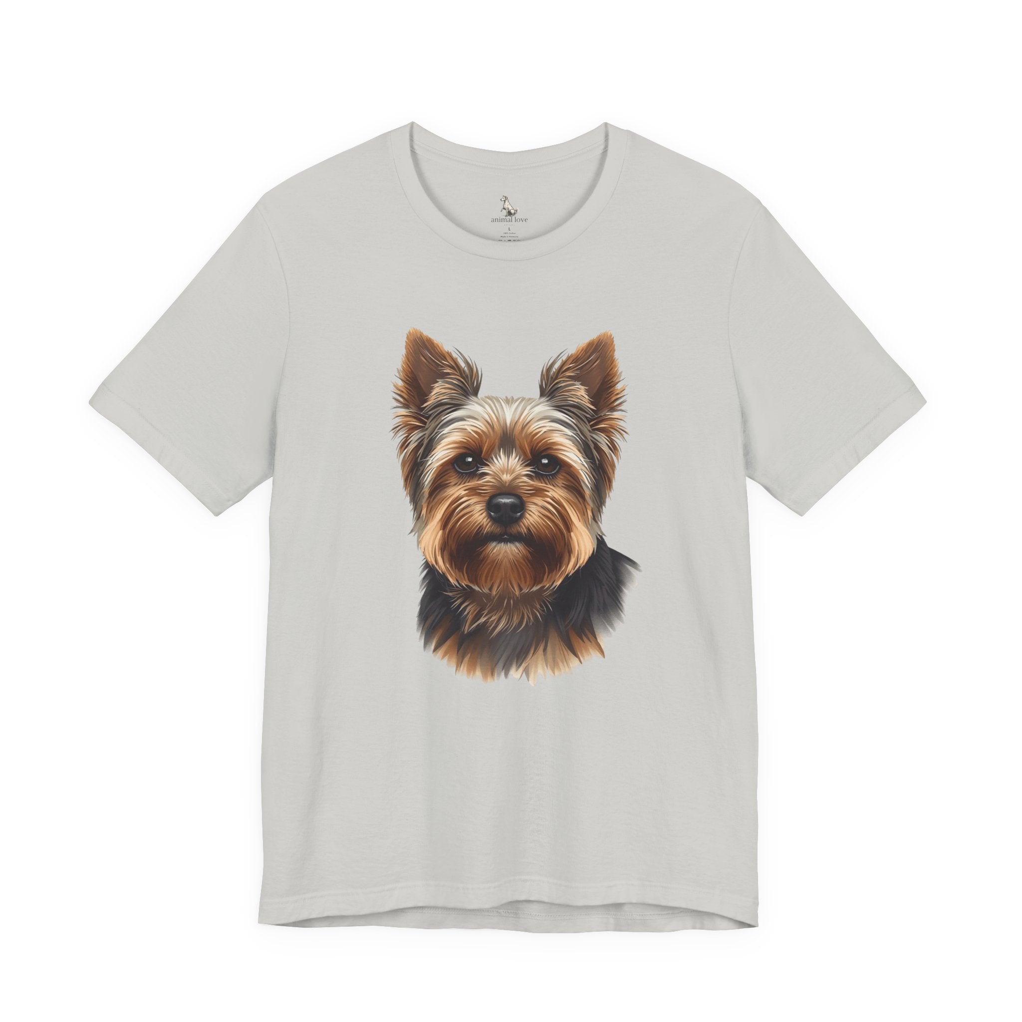 Yorkshire Terrier Portrait Tee — Realistic Cute Yorkie Dog T‑Shirt