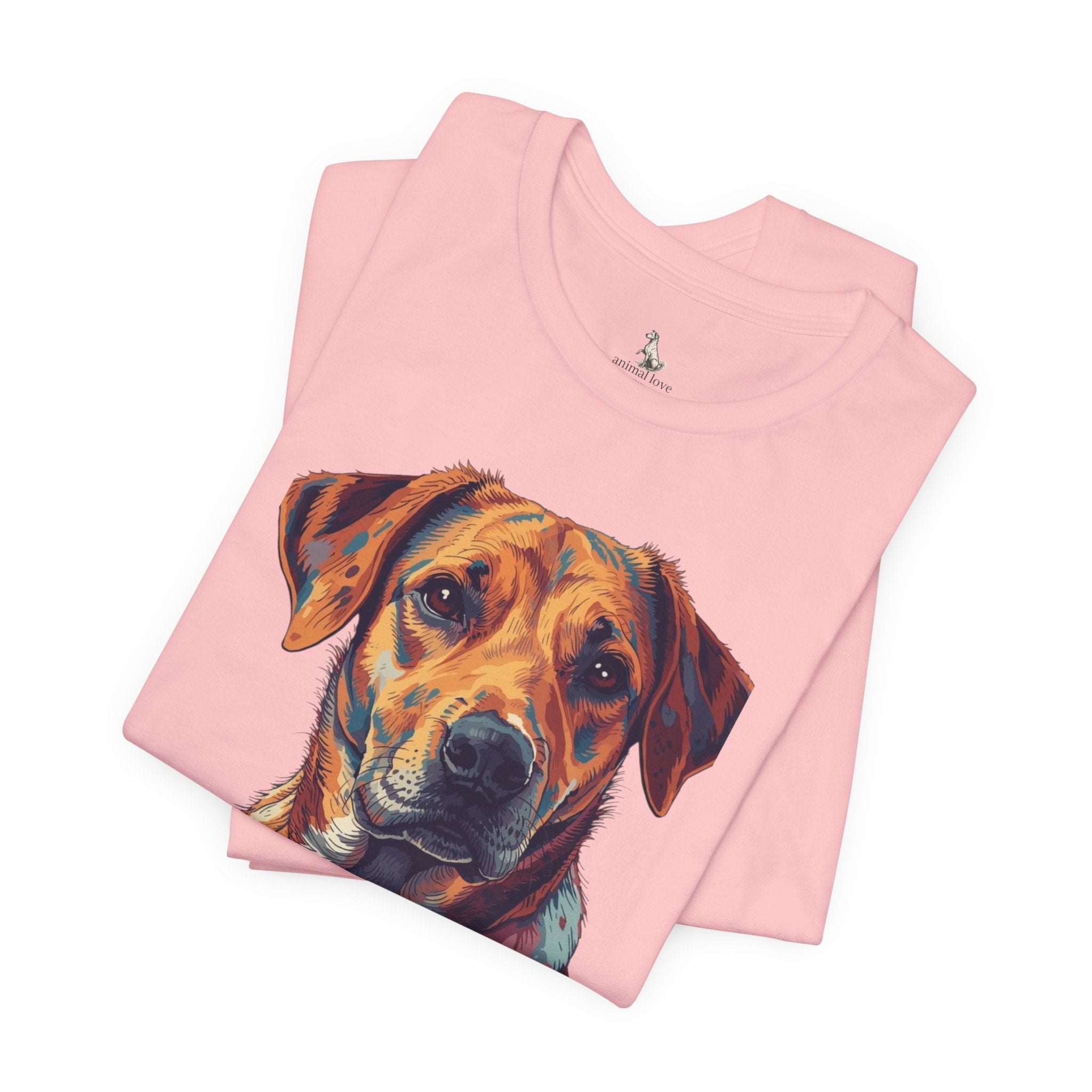 Dog Painted Portrait T-Shirt — Colorful Artistic dog shirt