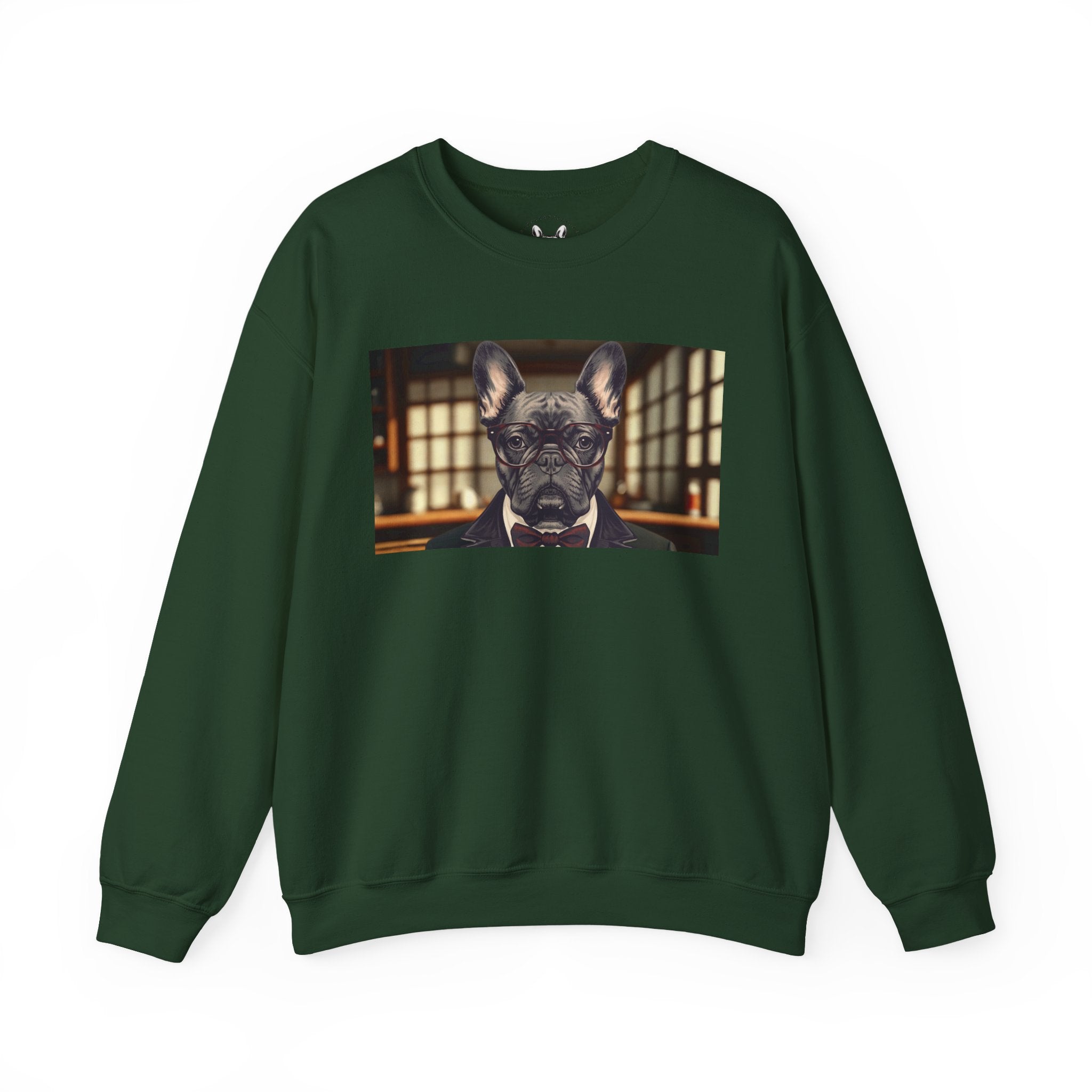 Business French Bulldog Crewneck Sweatshirt