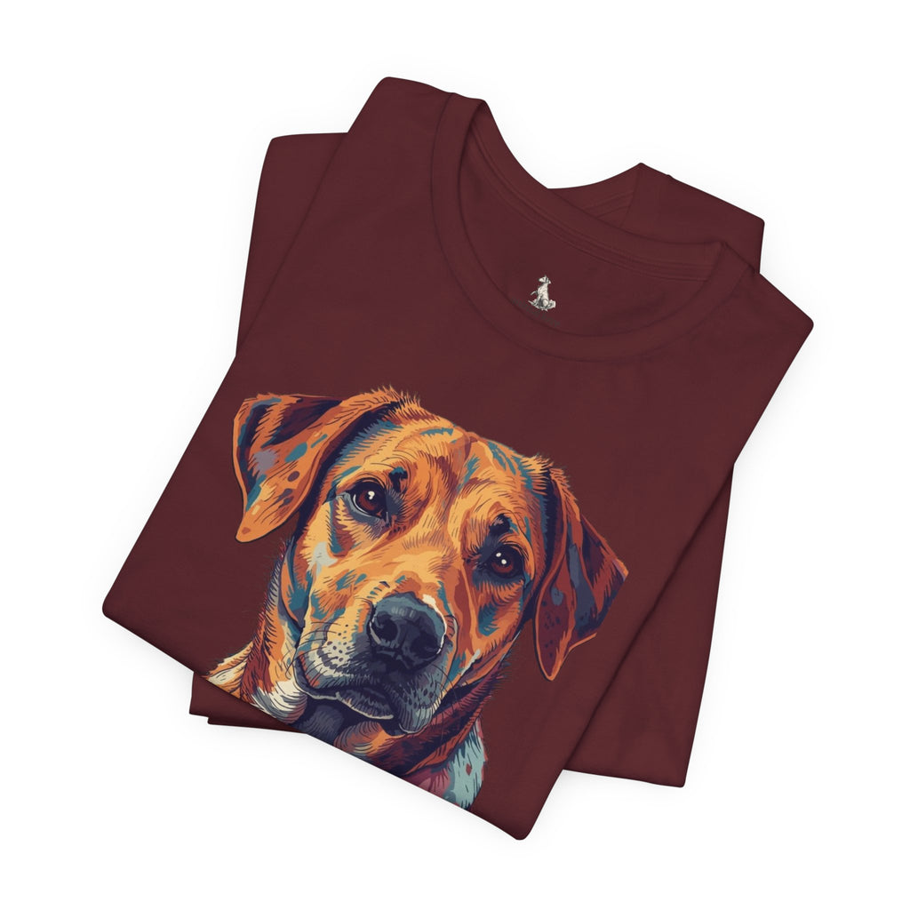 Dog Painted Portrait T-Shirt — Colorful Artistic dog shirt