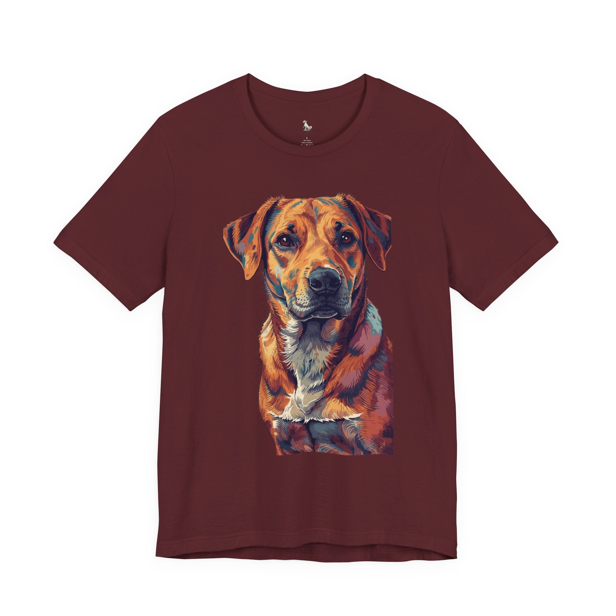 Dog Painted Portrait T-Shirt — Colorful Artistic dog shirt