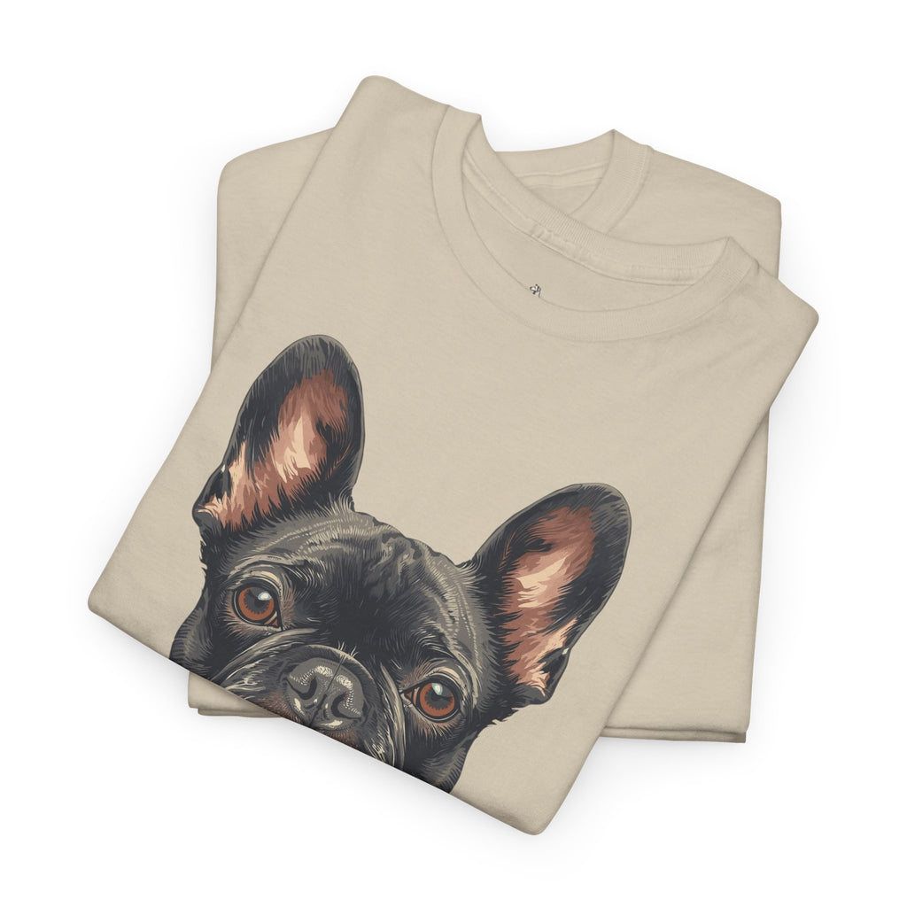 Black French Bulldog Portrait T-Shirt — Frenchie Love Graphic Tee
