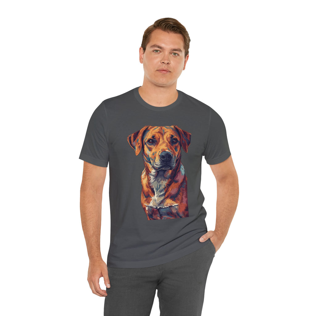 Dog Painted Portrait T-Shirt — Colorful Artistic dog shirt