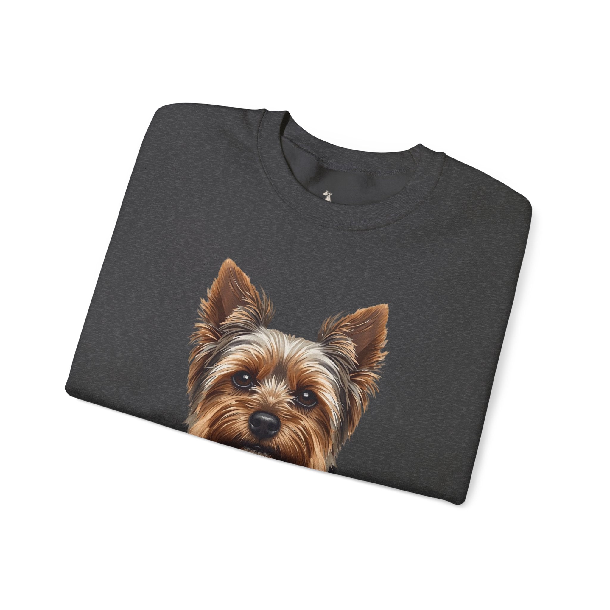 Yorkshire Terrier Crewneck Sweatshirt – Realistic Yorkie Portrait Pullover