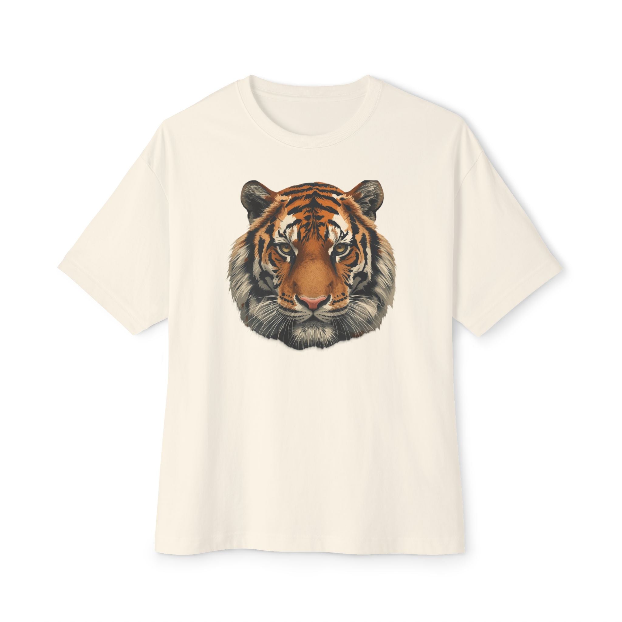 Tiger Head Graphic Tee — Vintage Realistic Big Cat T-Shirt