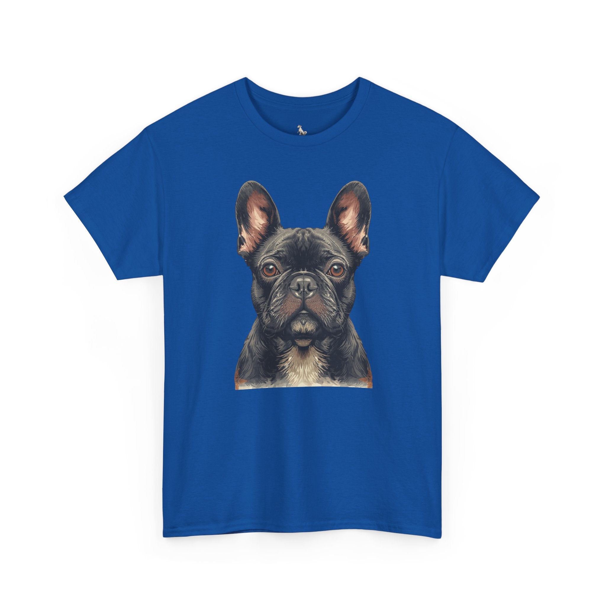 Black French Bulldog Portrait T-Shirt — Frenchie Love Graphic Tee
