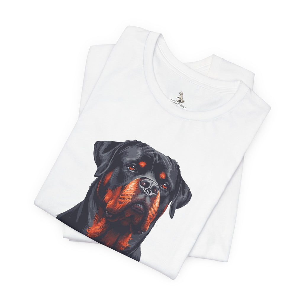 Rottweiler Portrait T-Shirt — Dog Head Tee for Rottweiler Lovers