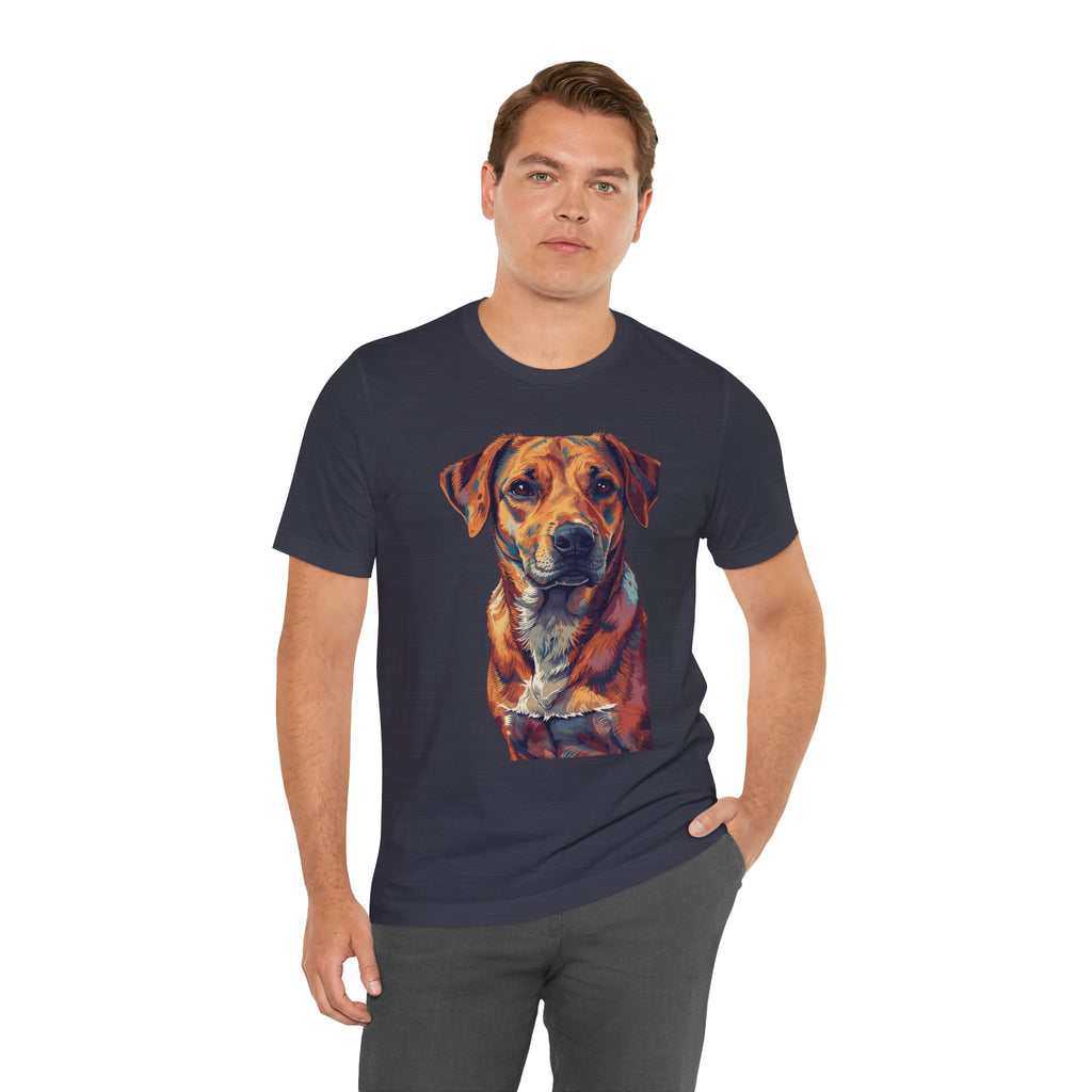 Dog Painted Portrait T-Shirt — Colorful Artistic dog shirt