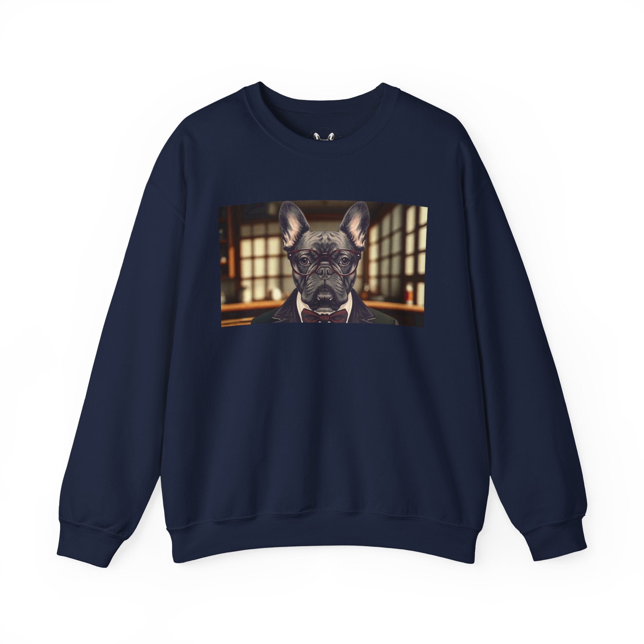 Business French Bulldog Crewneck Sweatshirt