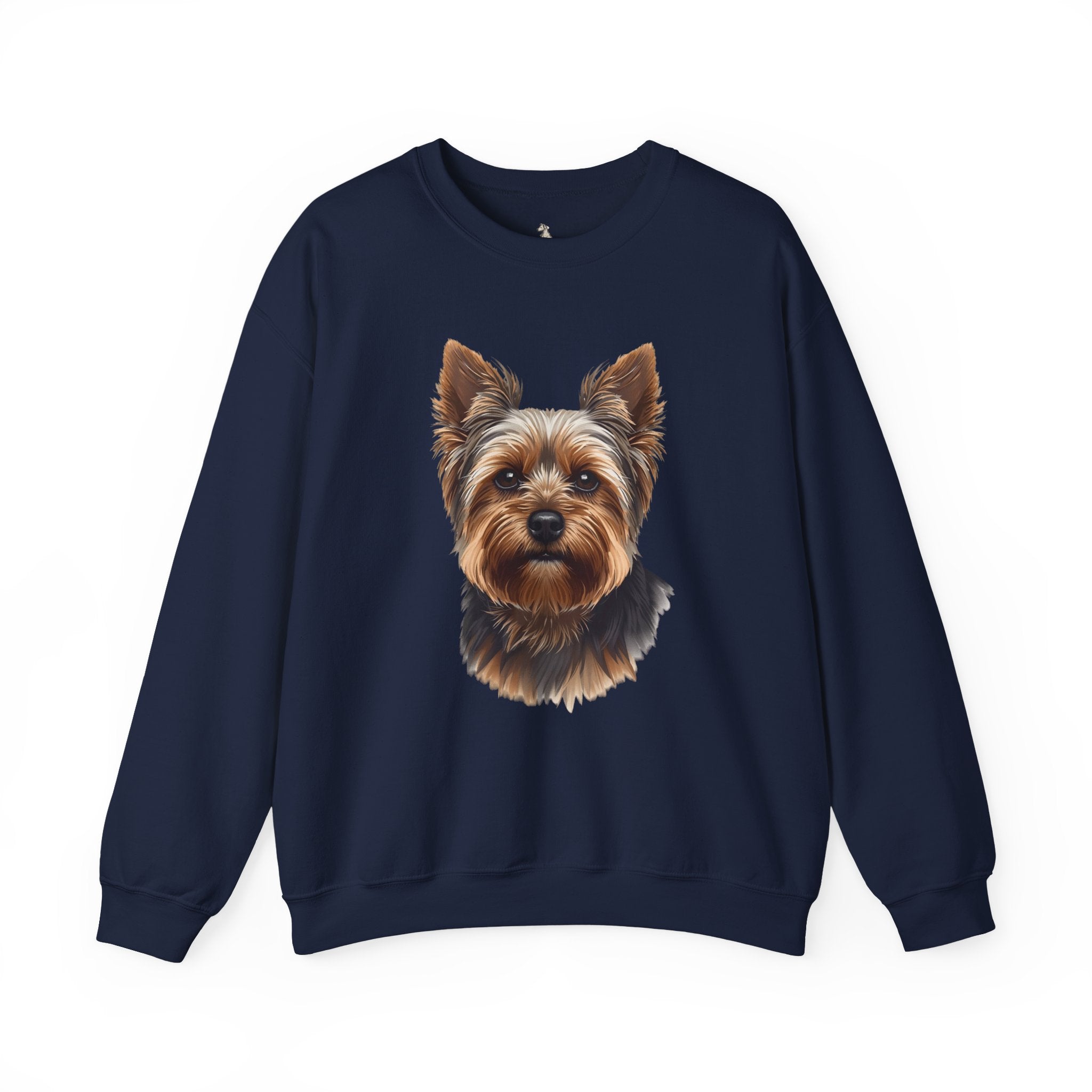 Yorkshire Terrier Crewneck Sweatshirt – Realistic Yorkie Portrait Pullover