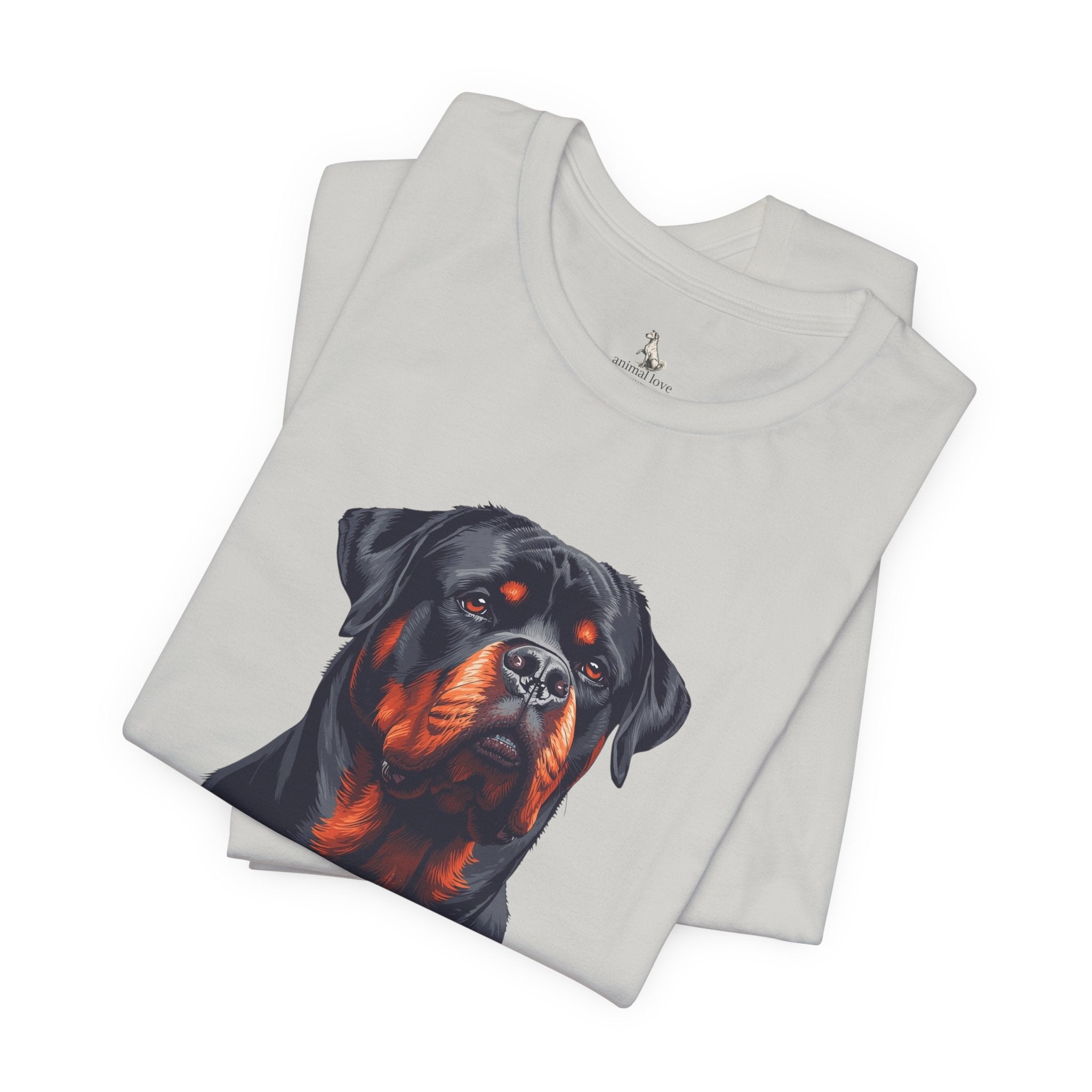 Rottweiler Portrait T-Shirt — Dog Head Tee for Rottweiler Lovers
