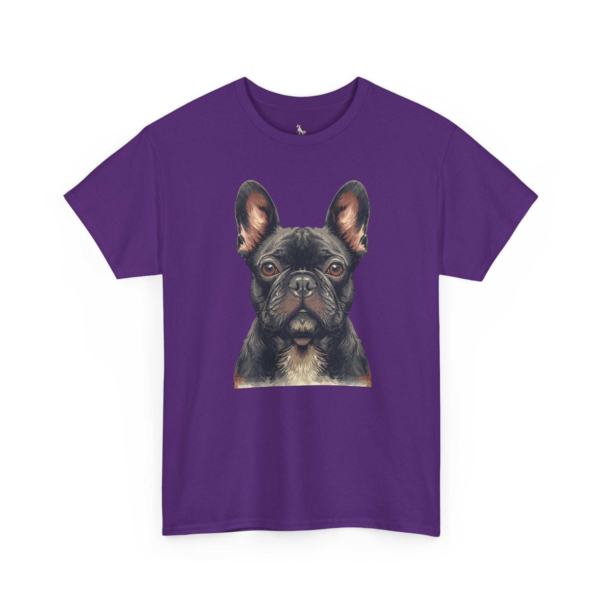 Black French Bulldog Portrait T-Shirt — Frenchie Love Graphic Tee