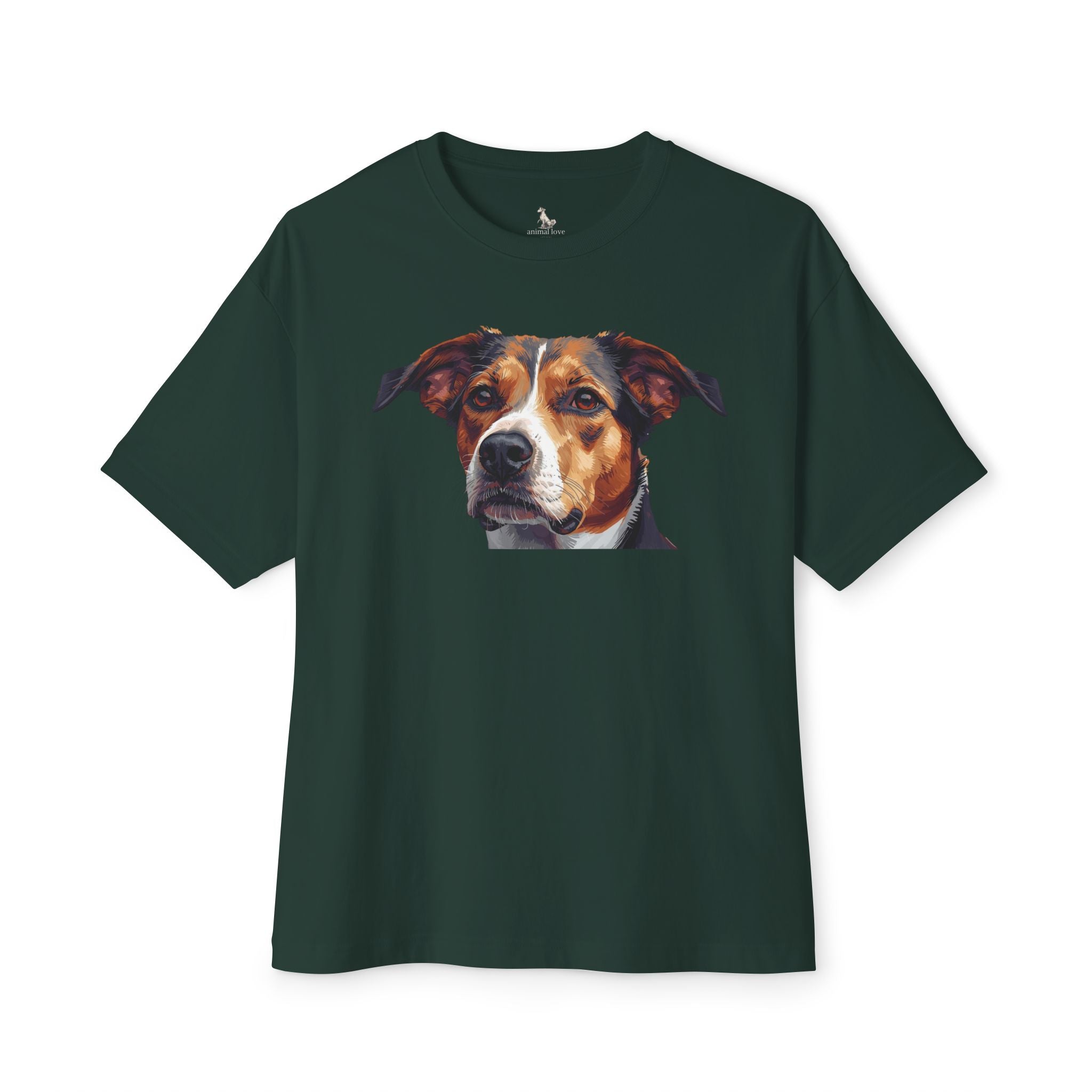 Dog Portrait Tee — Realistic Pet Face Graphic T-Shirt