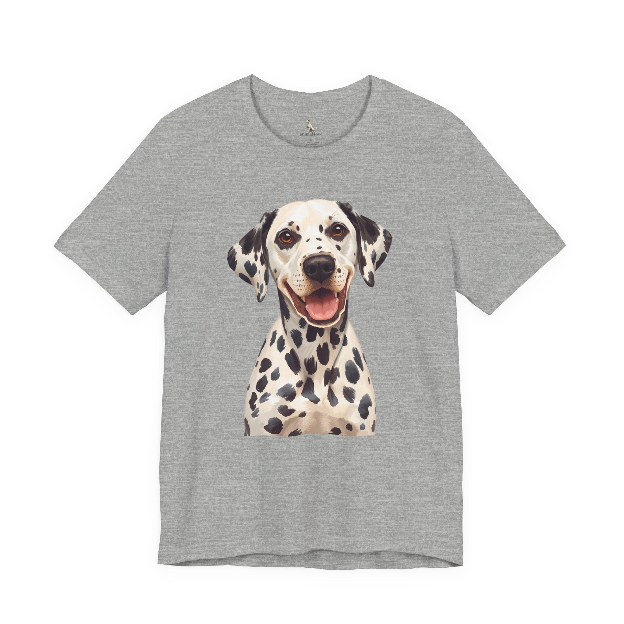 Dalmatian Dog Portrait Tee - Cute Smiling Spot Puppy T-Shirt