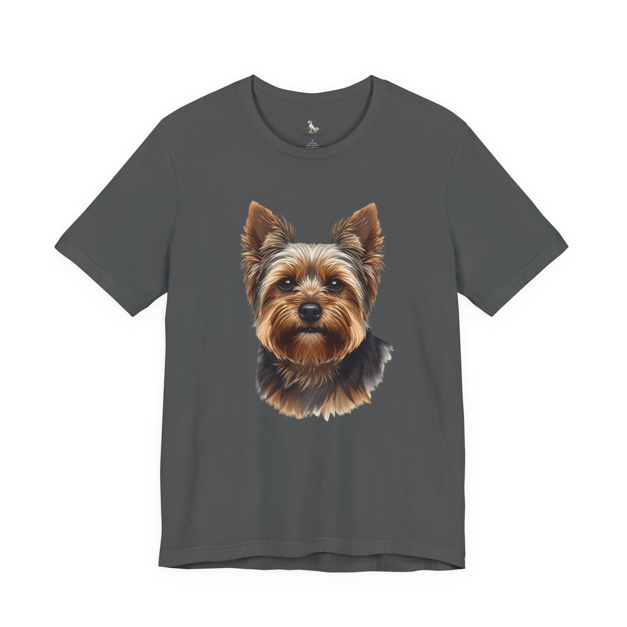 Yorkshire Terrier Portrait Tee — Realistic Cute Yorkie Dog T‑Shirt