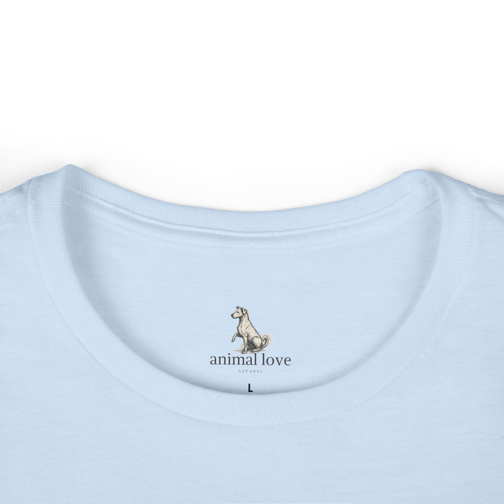 Australian Cattle Dog Floral Portrait Tee — DogLover T-Shirt Womens