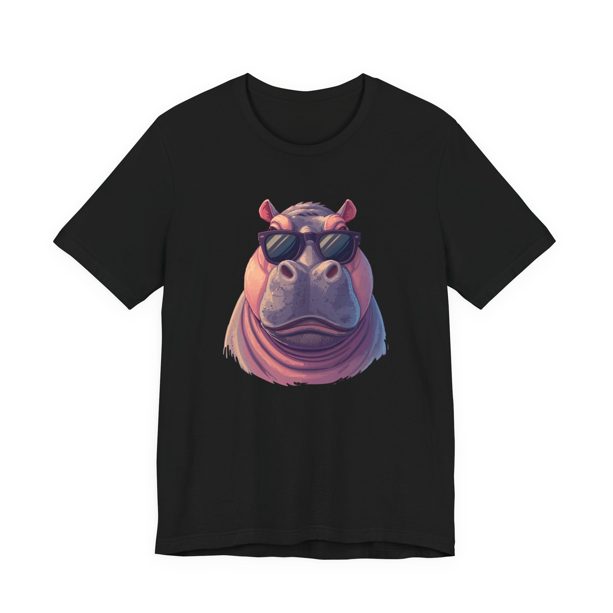 Hippo With Sunglasses Tee — Cool Funny Hippo Graphic T-Shirt