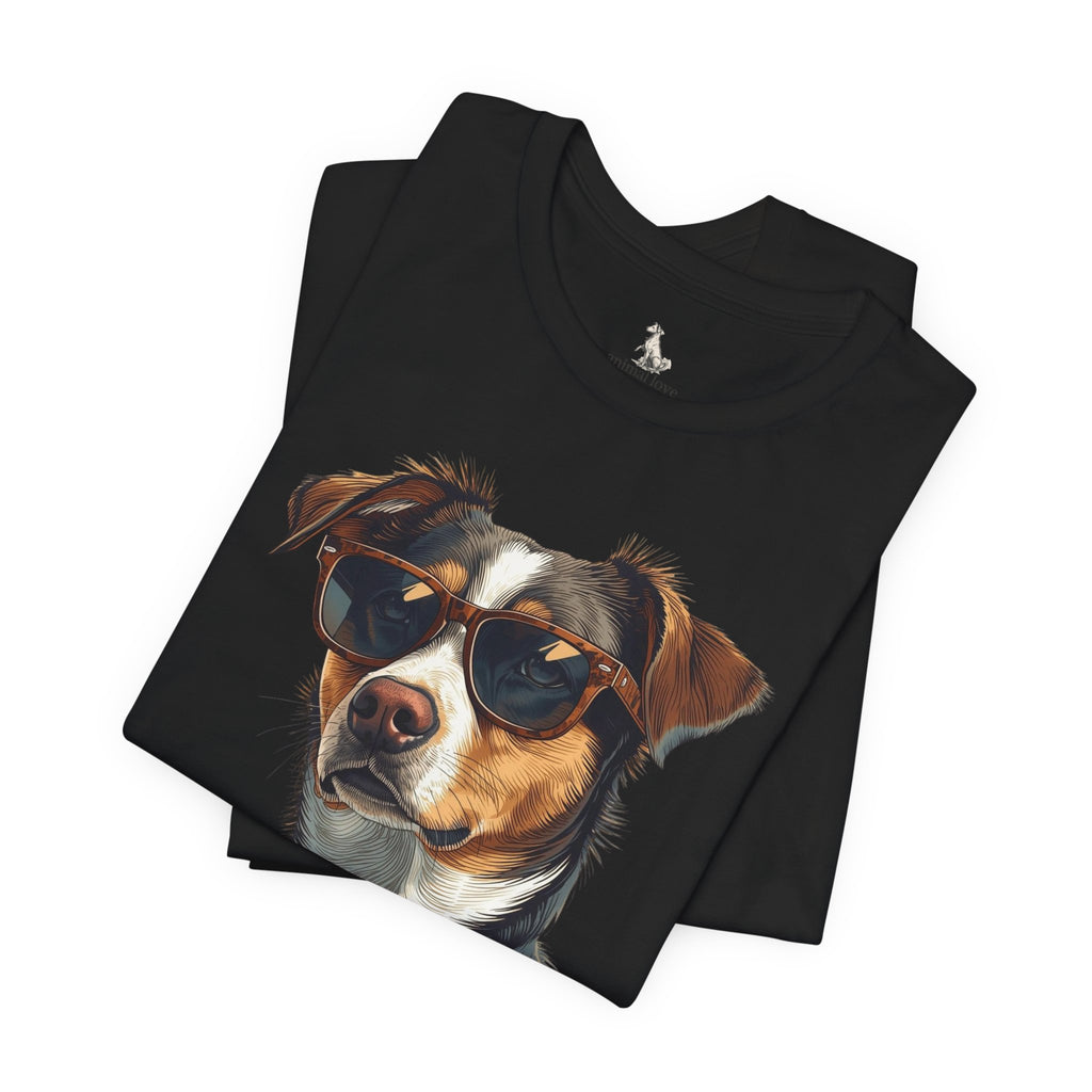Cool Sunglasses Dog T‑Shirt - Cool Dog Graphic Tee
