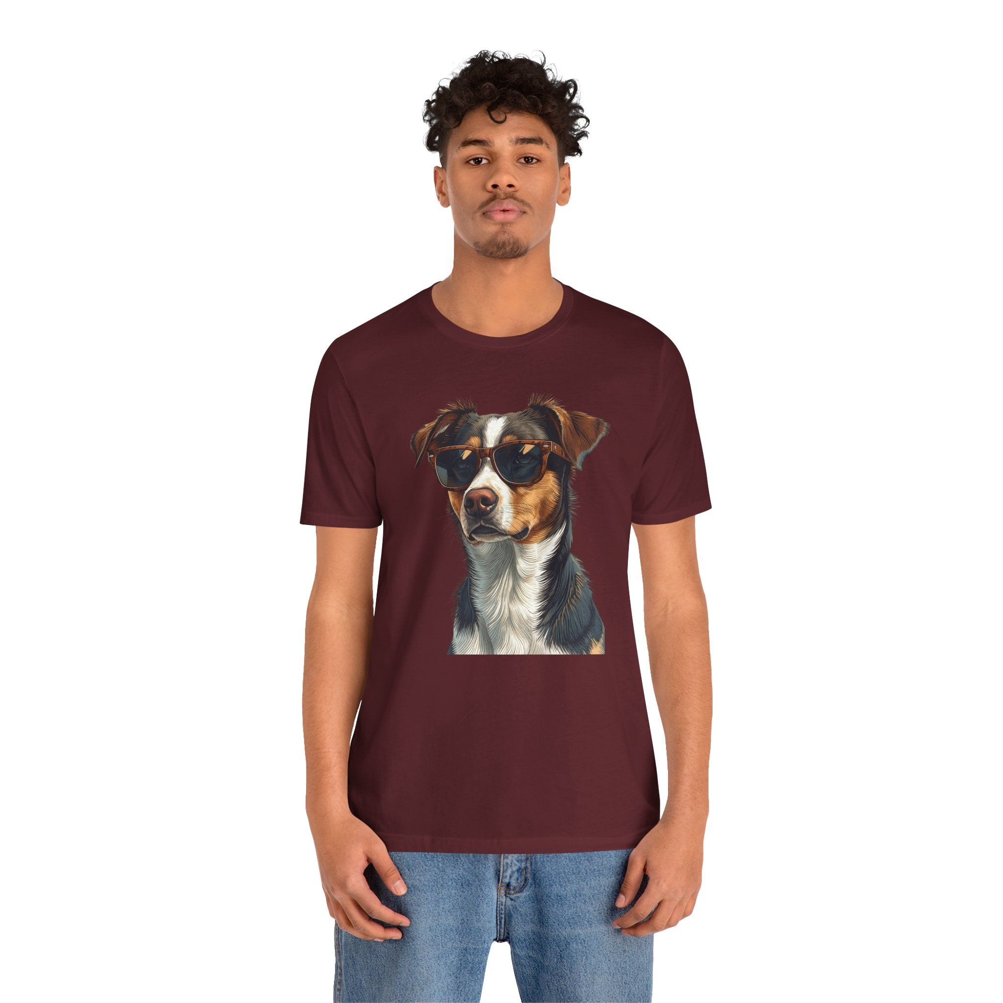 Cool Sunglasses Dog T‑Shirt - Cool Dog Graphic Tee