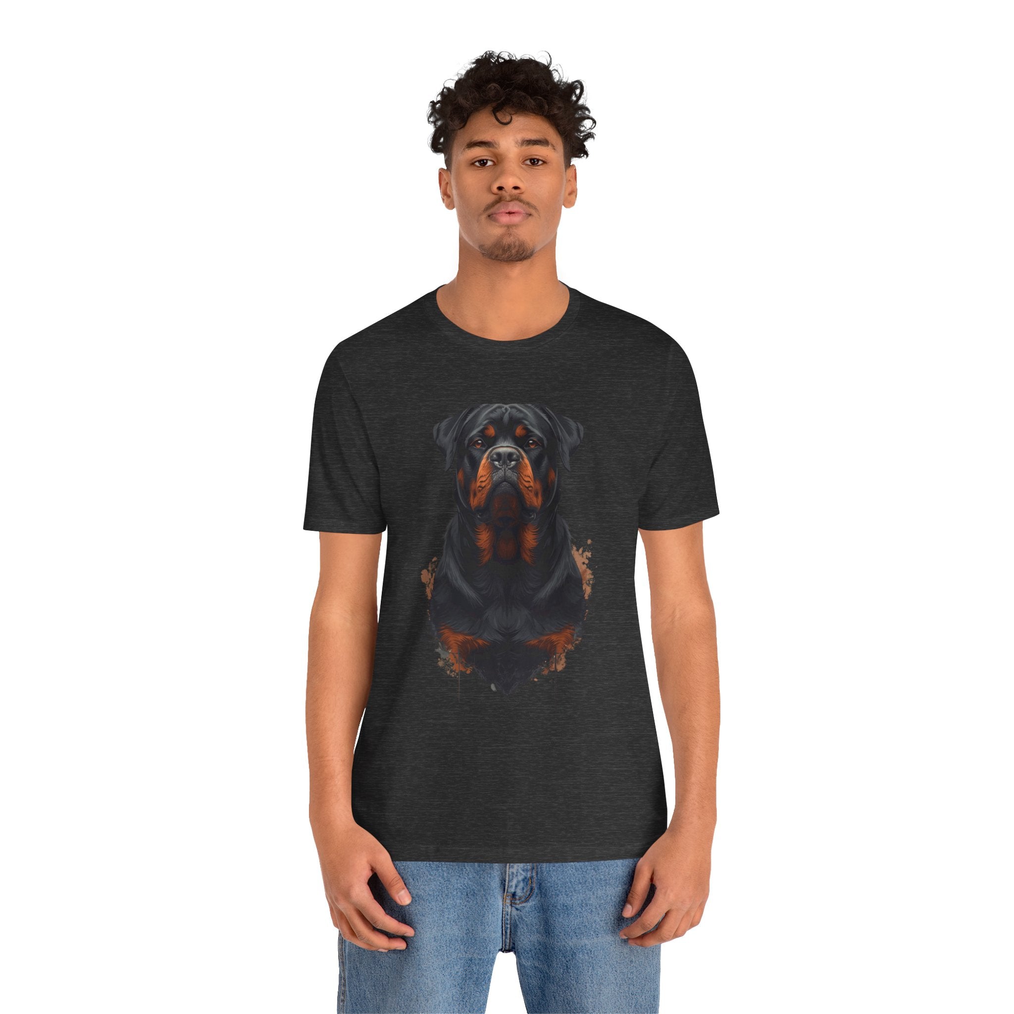 Rottweiler Portrait T‑Shirt — Realistic Dog Lover Tee